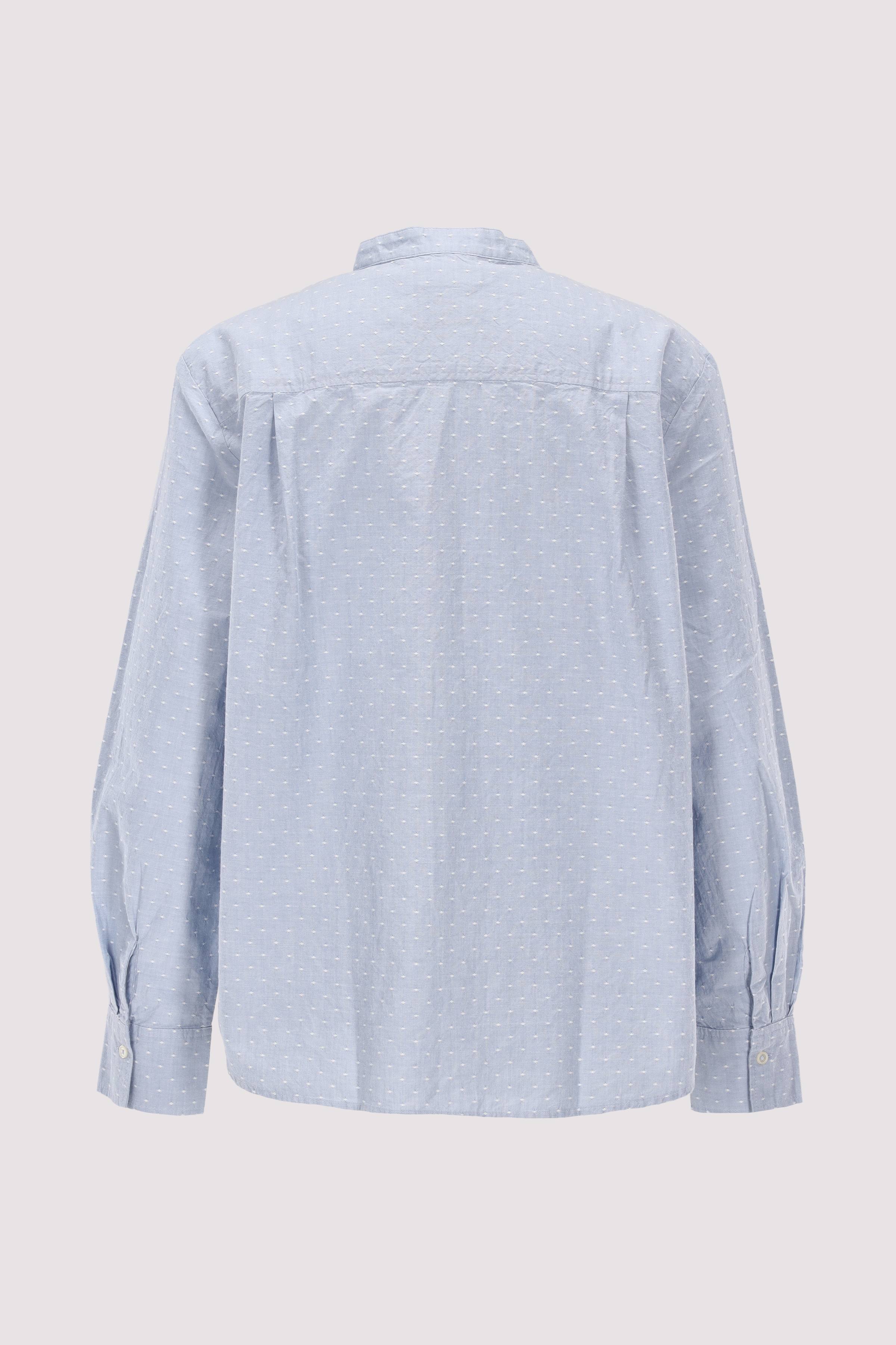 Blouse, casual fit, stand up c