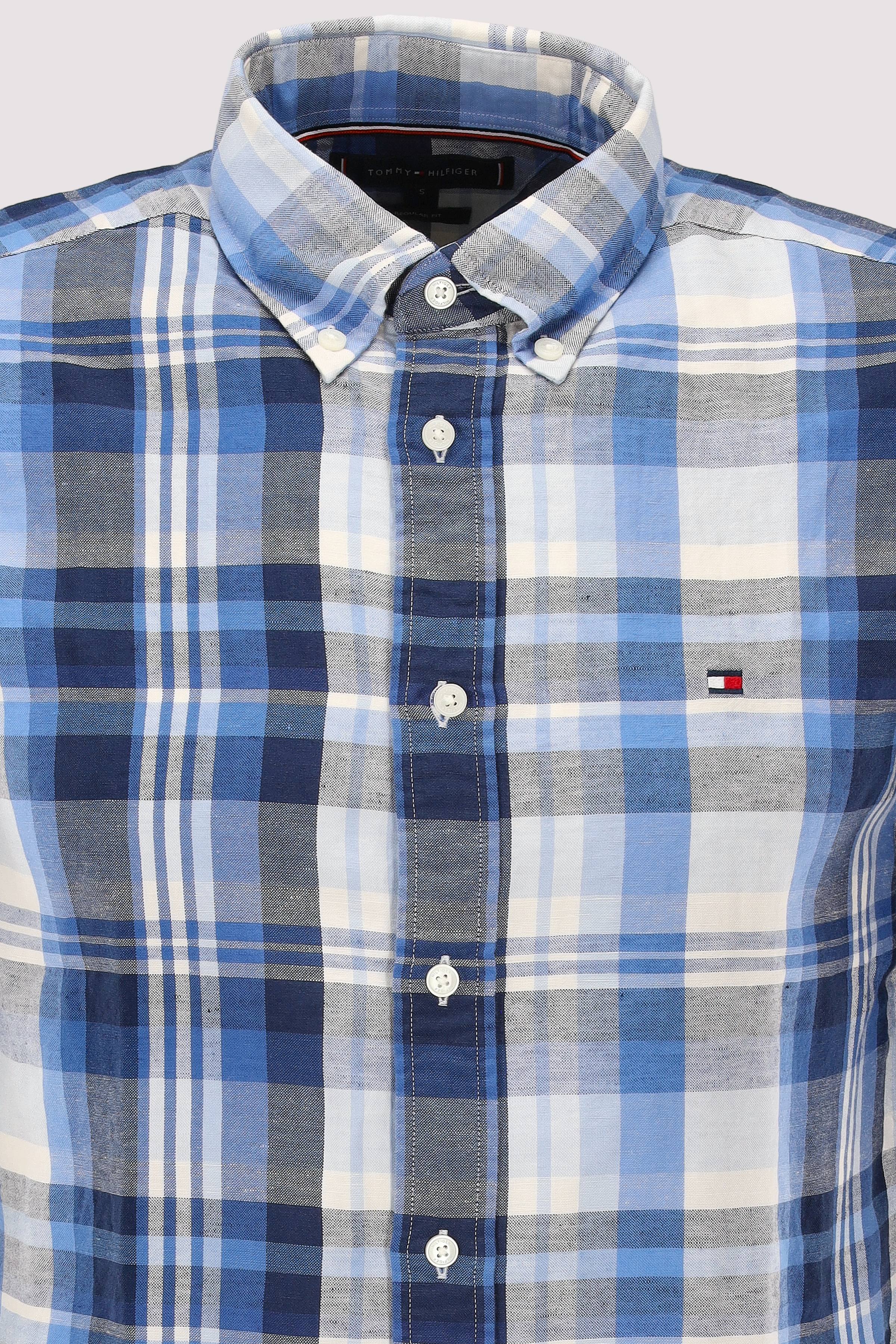 Tommy Hilfiger - Tommy Hilfiger Bio-Leinen Kurzarmhemd