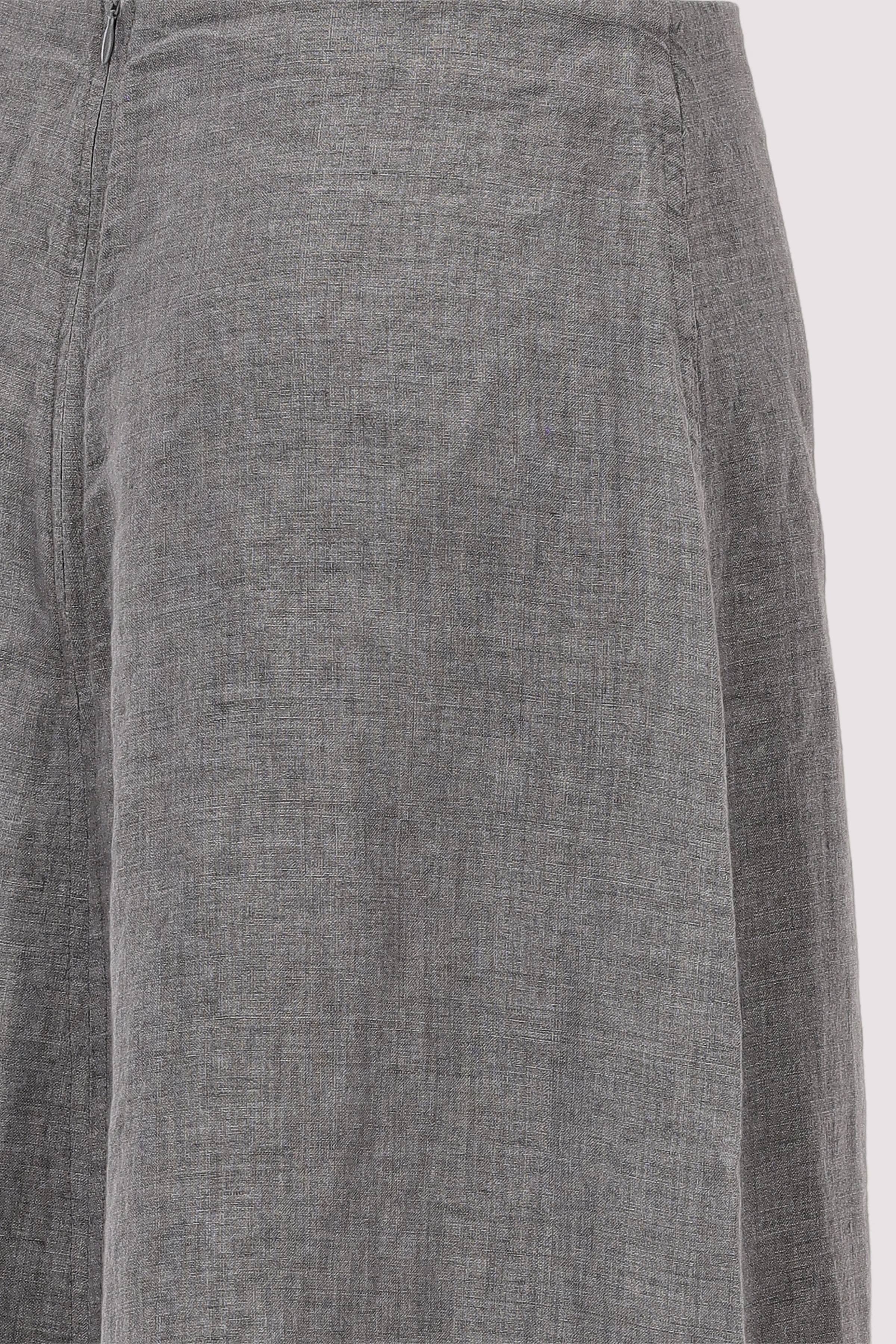 Marc O Polo Casual - Marc O'Polo Midirock Leinen grau Melange