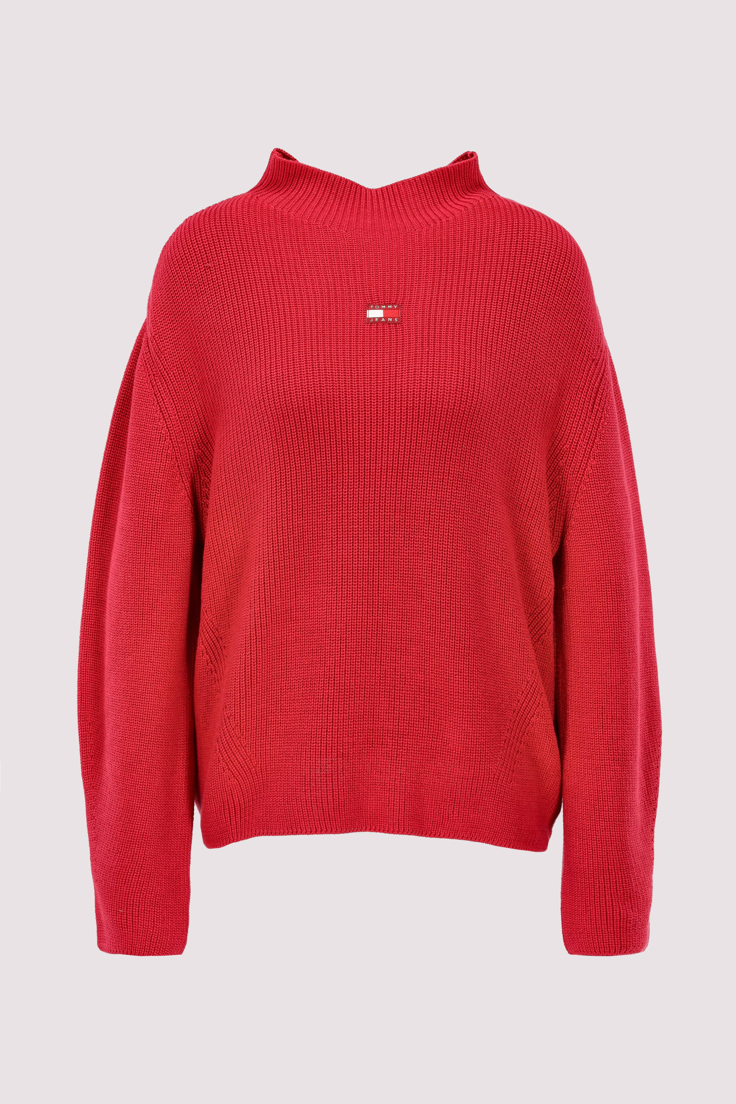 TJW MOCKNECK BADGE SWEATER
