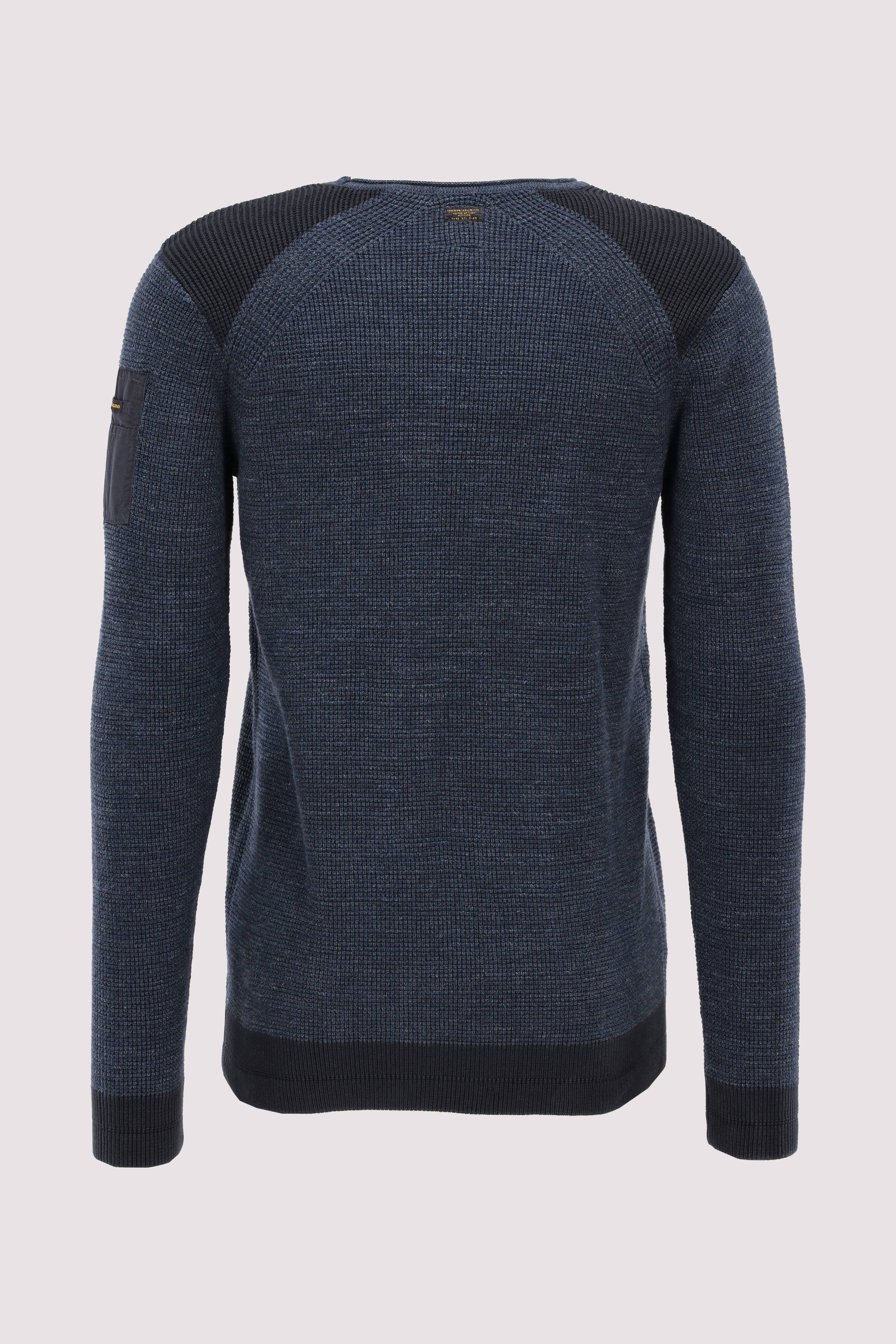 PME Legend - R-neck cotton rib melee knit PME Legend - R-neck cotton rib melee knit