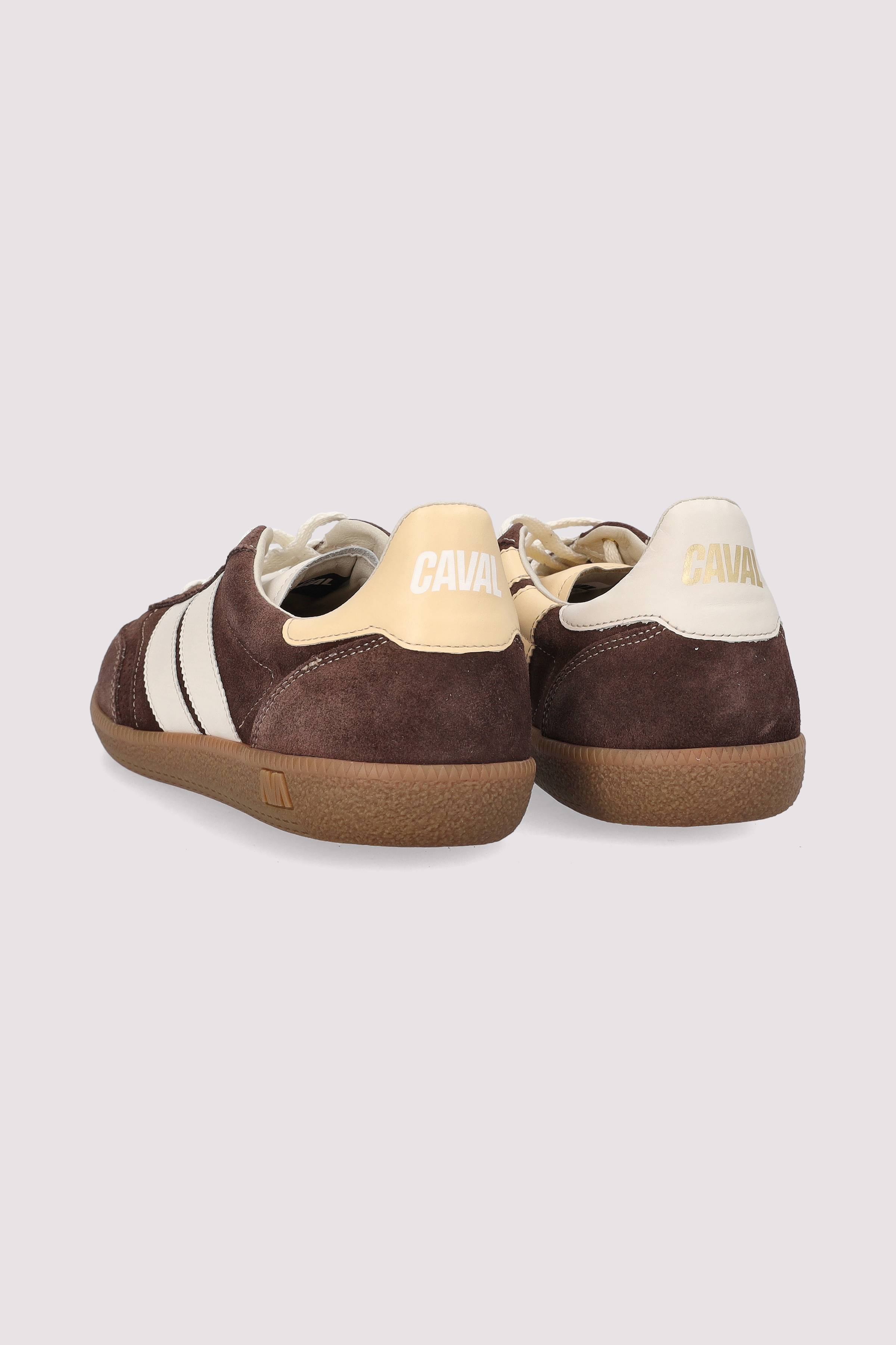 Caval - Caval Herren Low-Top-Sneaker Braun