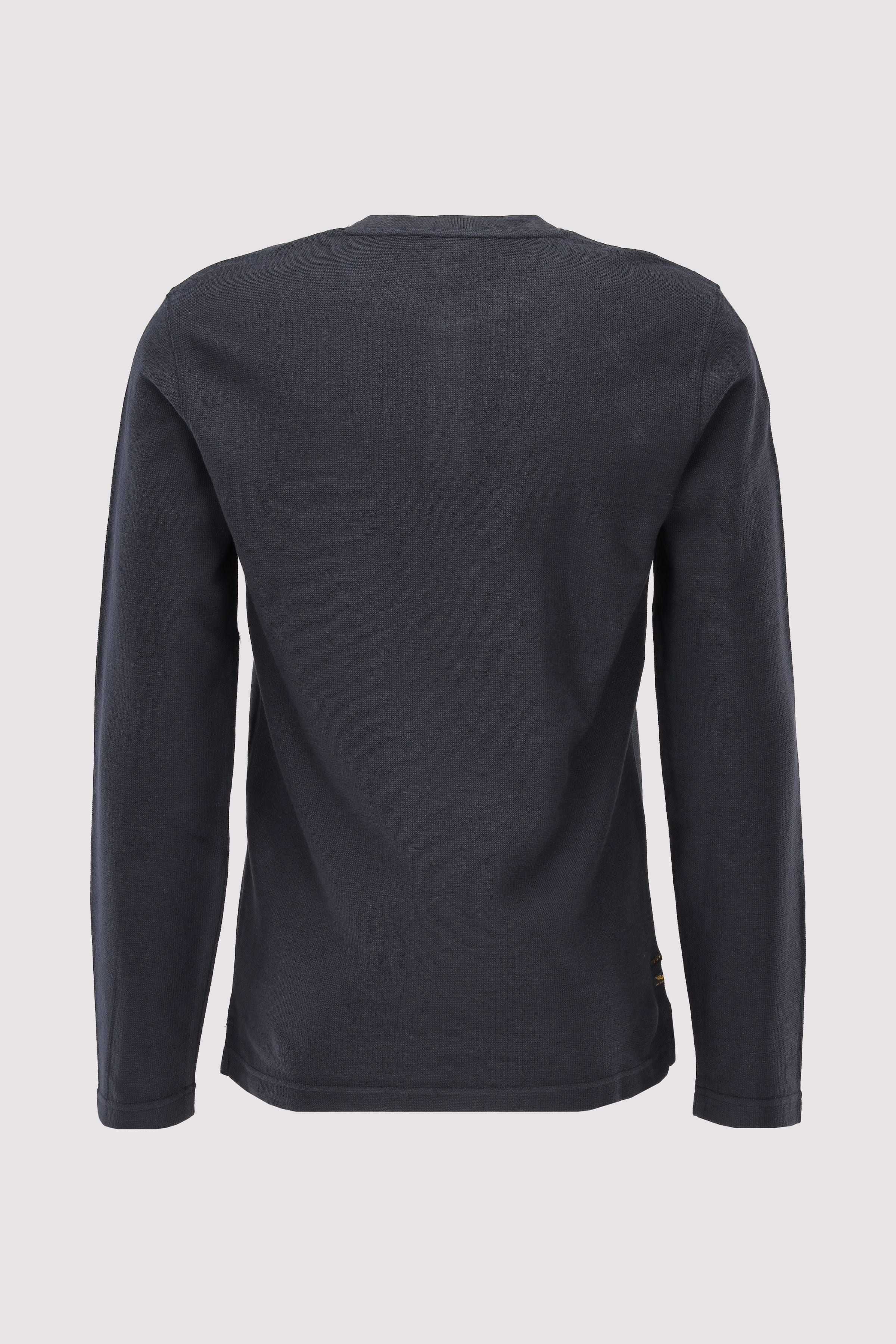 Long sleeve r-neck structured