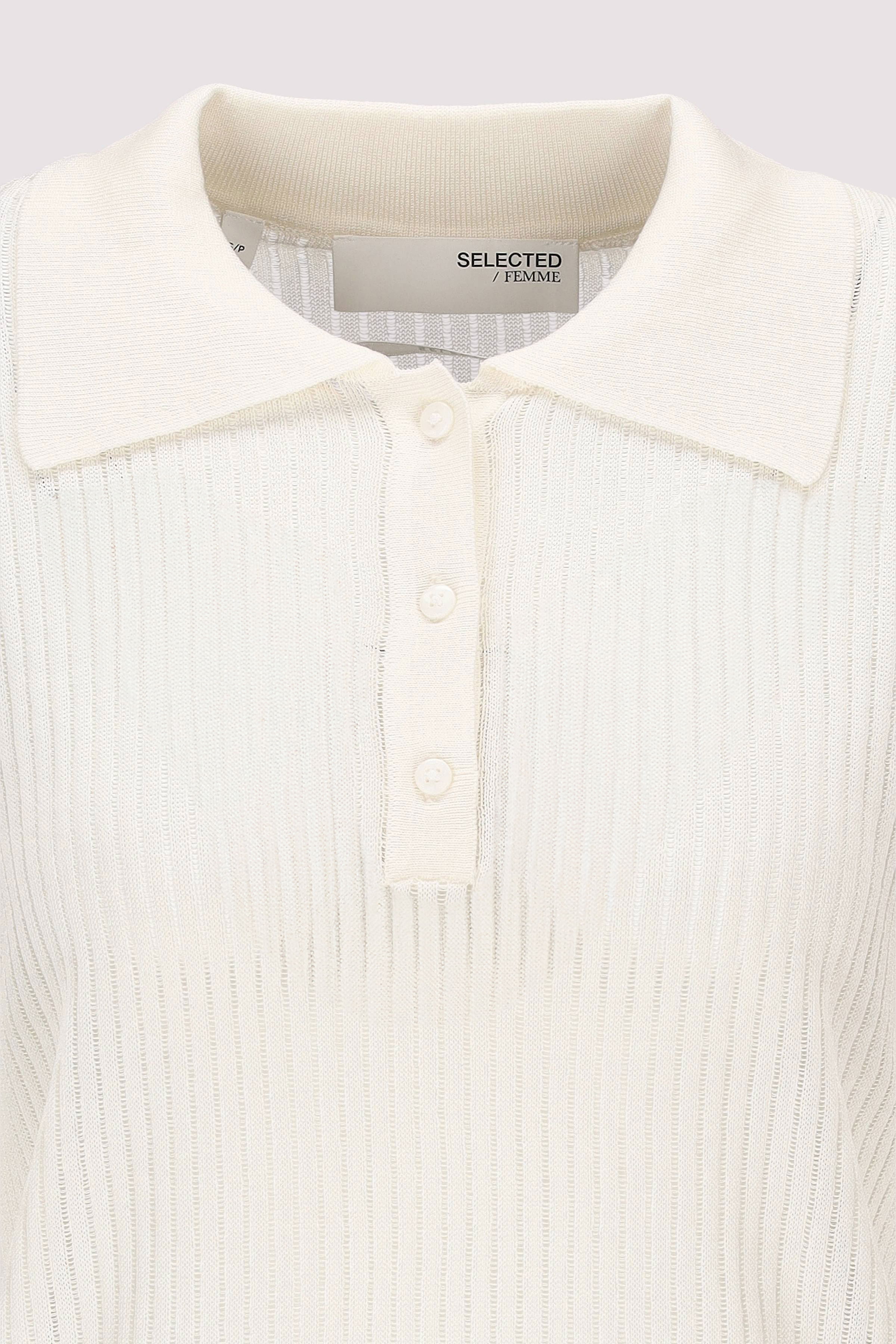Selected - SLFROSE SS STRUCTURE KNIT COLL