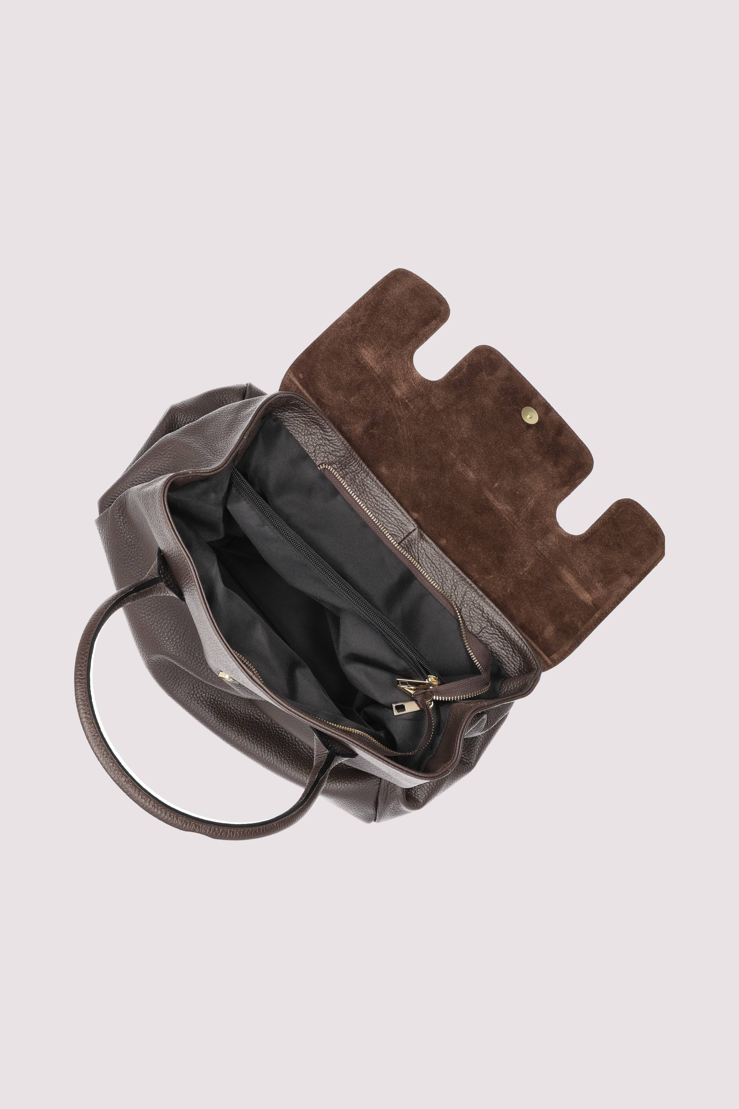 Marlon Bags - Marlon Bags Handtasche braun elegant