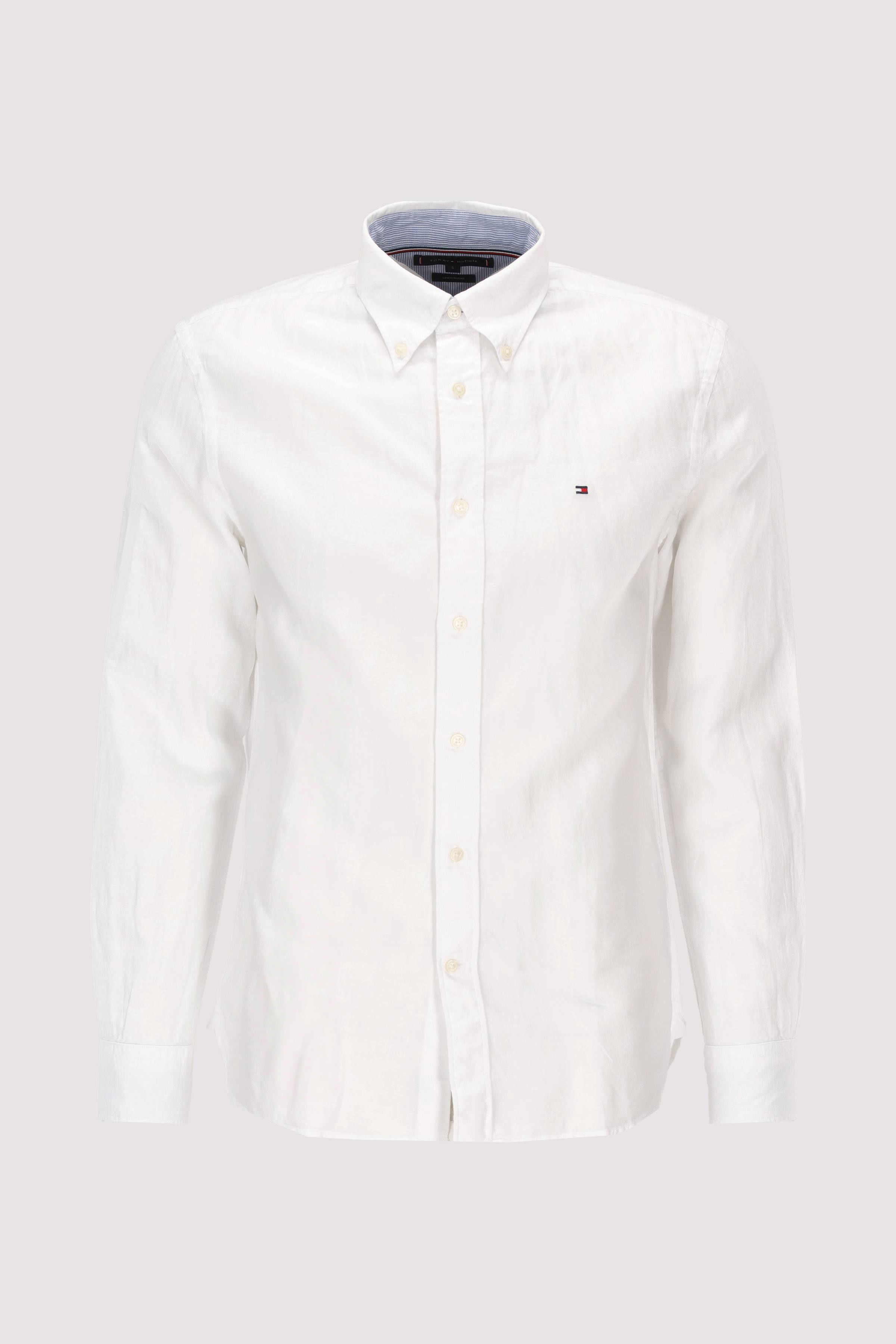 Tommy Hilfiger - LINEN BLEND SOLID RF SHIRT Tommy Hilfiger - LINEN BLEND SOLID RF SHIRT