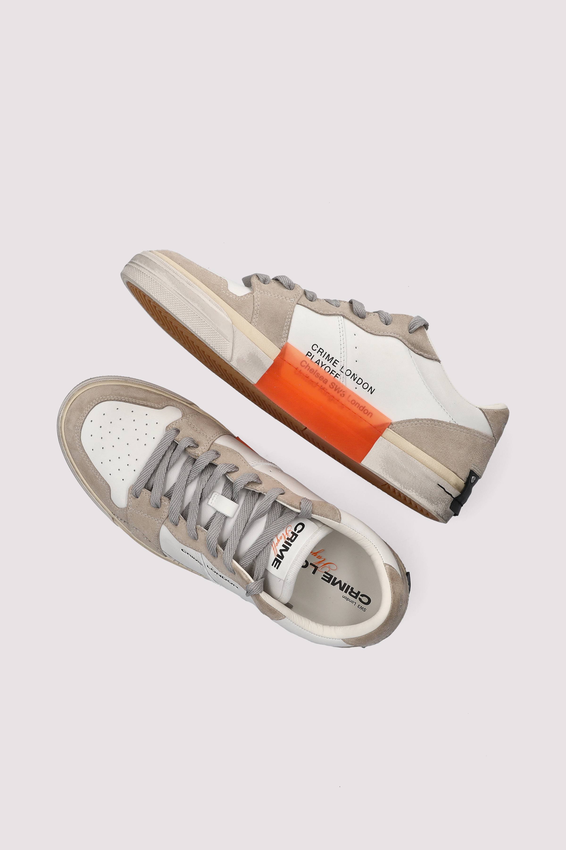 Crime London - Crime London Sneaker Beige Leder
