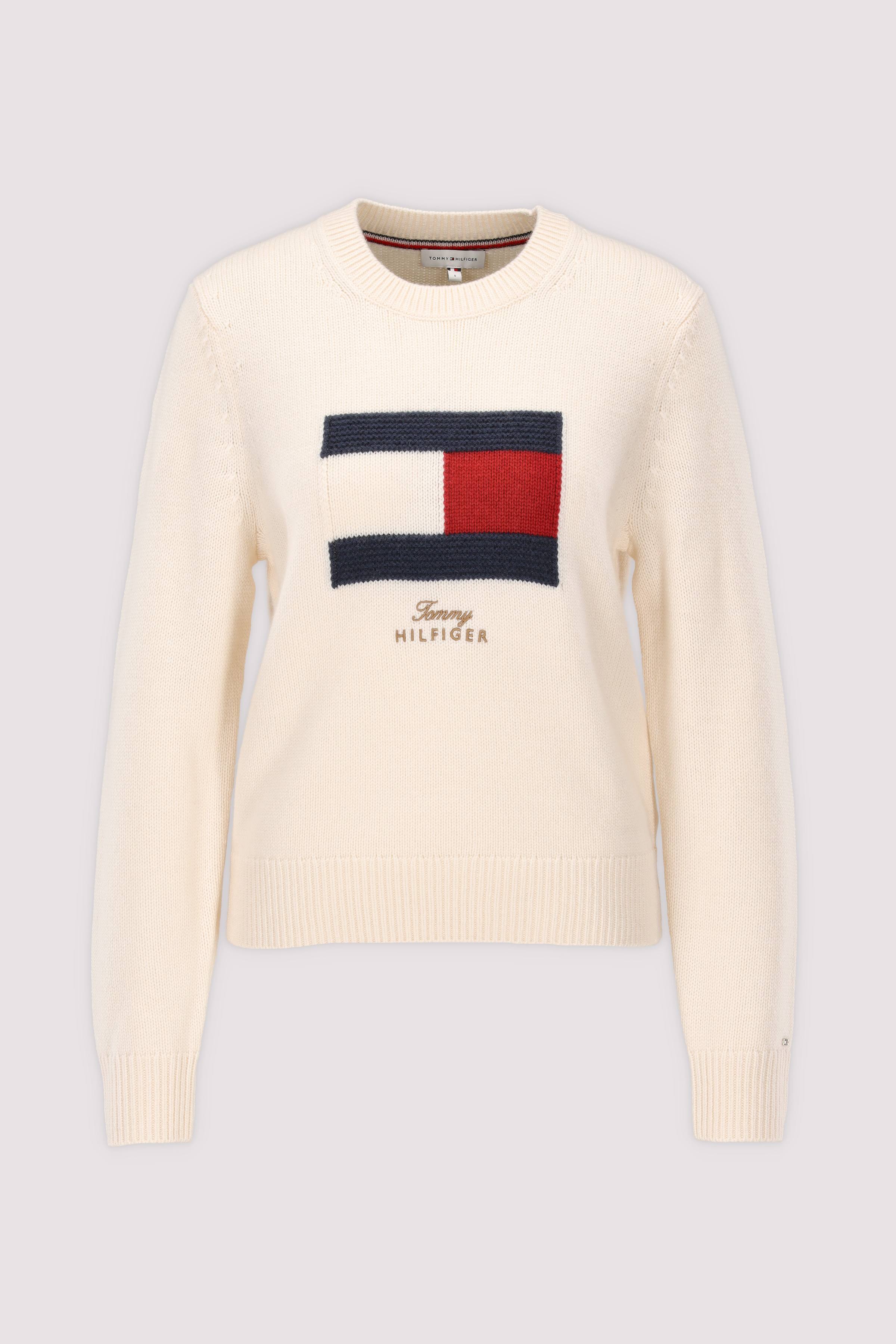 Kurzer Pullover gelb von Tommy Hilfiger