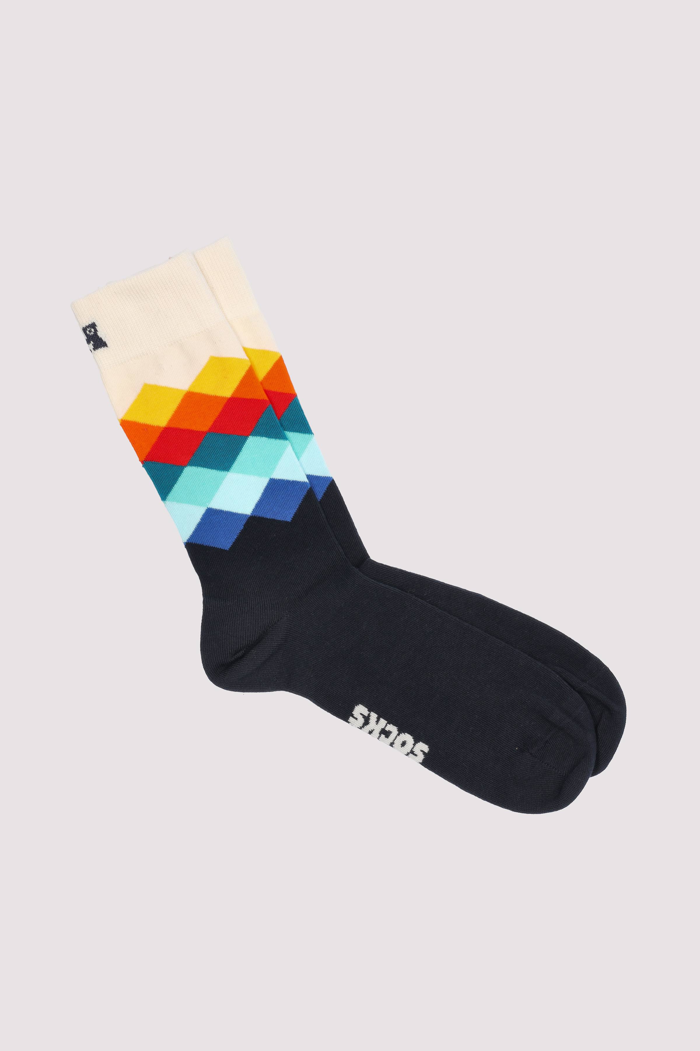 Faded Diamond Sock