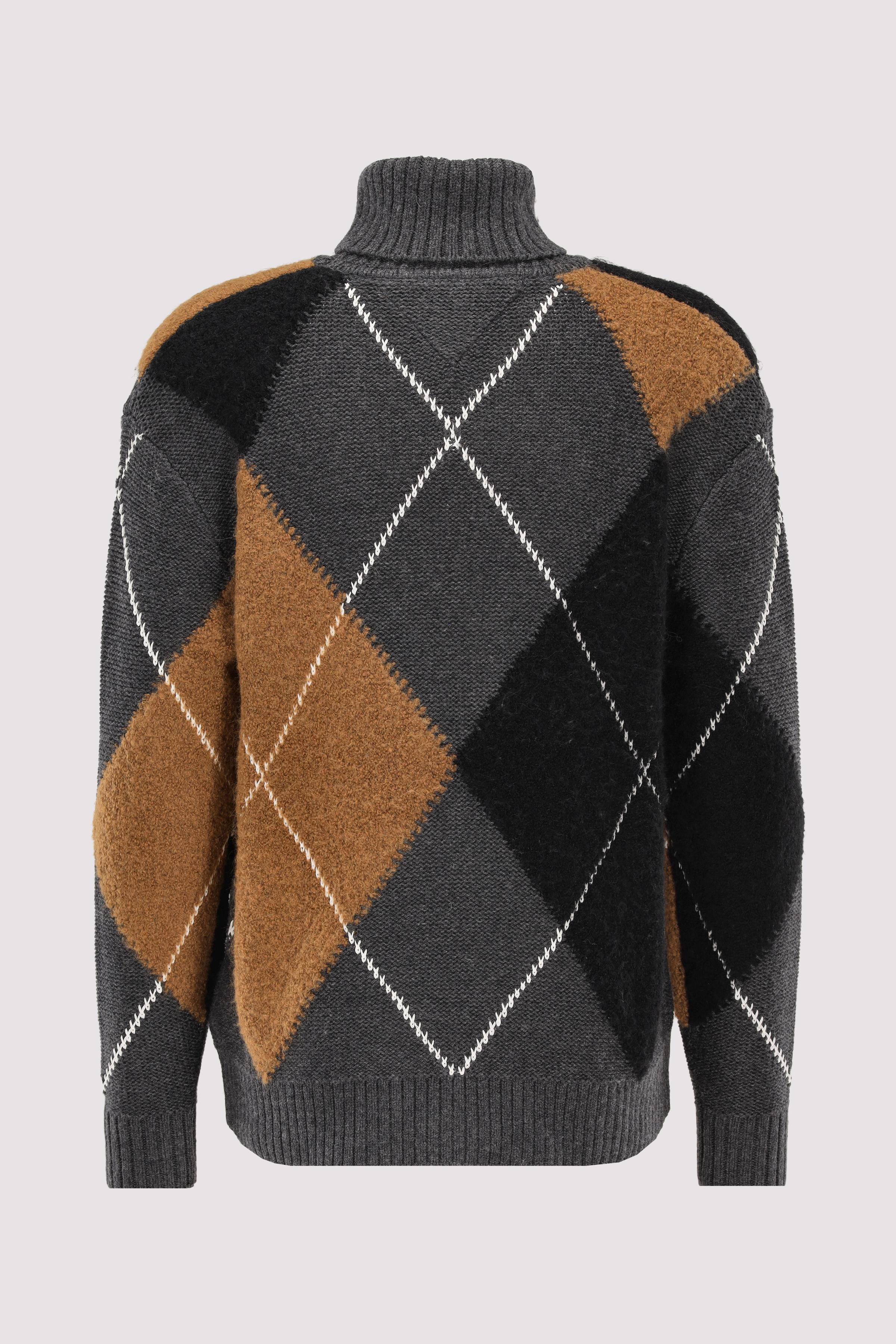 ARGYLE ROLL NECK