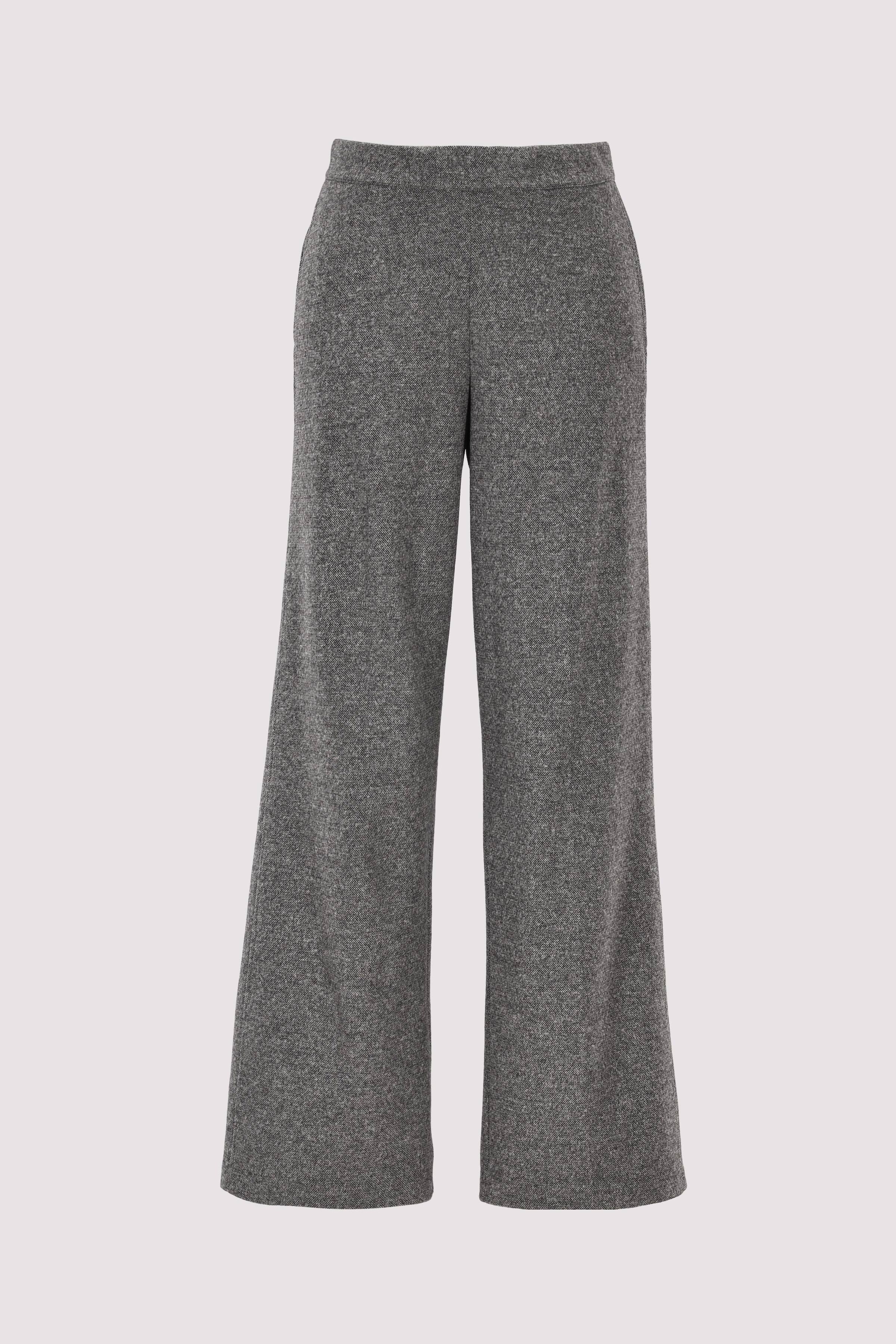 Jersey pants, wide leg