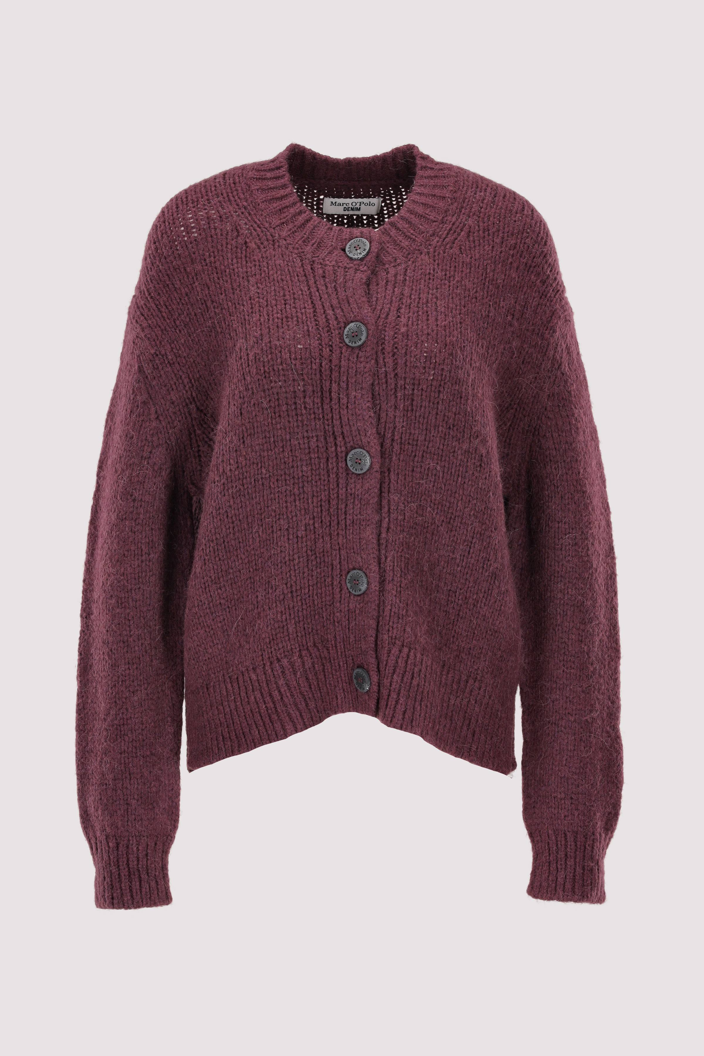 Marc O'Polo kurze Strickjacke rot