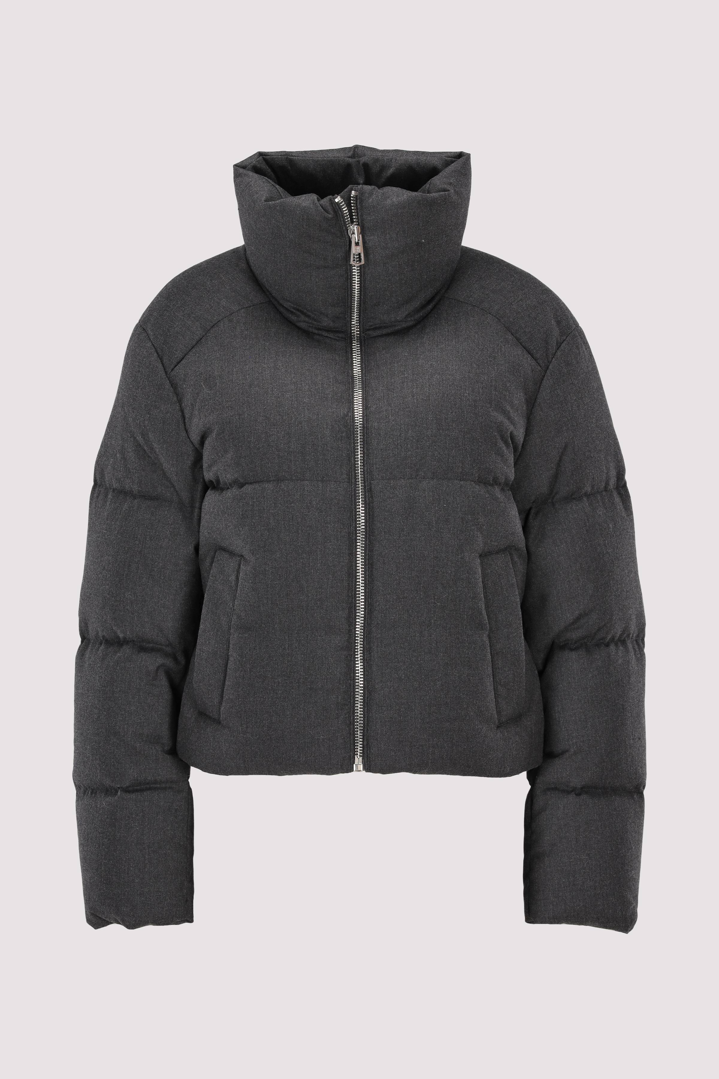 Jacket, down filled, stand-up 