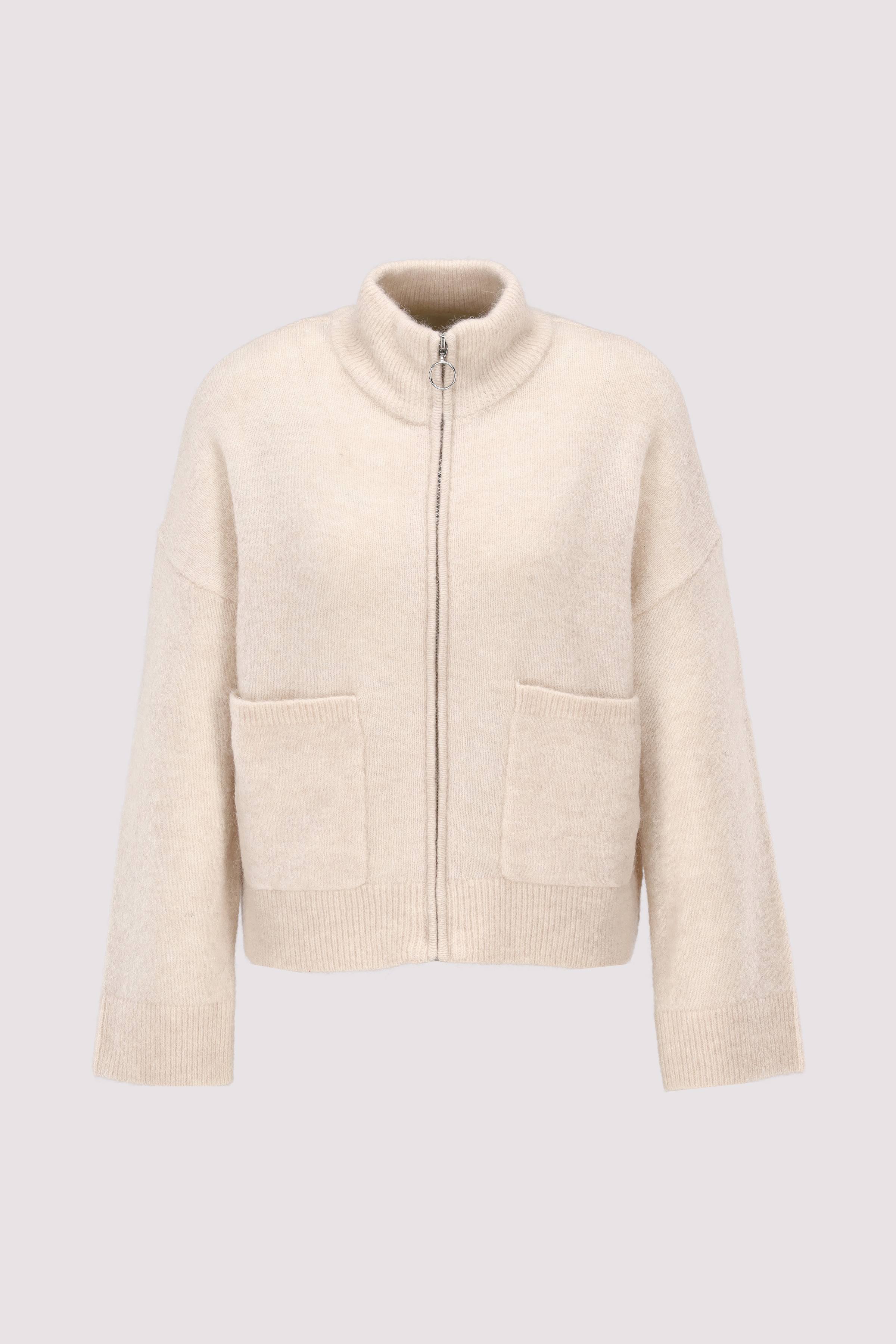 SLFSIA RAS LS KNIT ZIPPER CARD