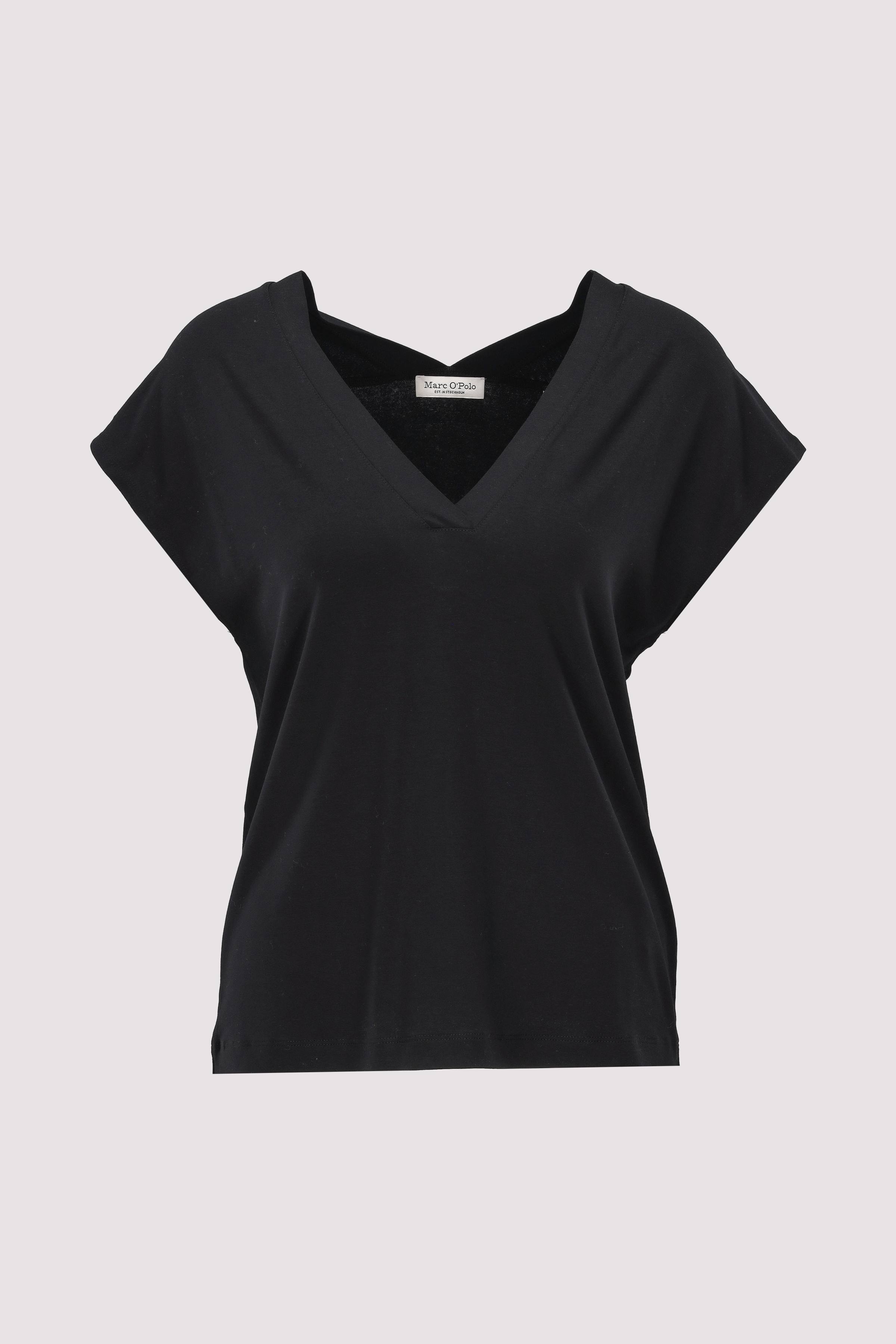 Jersey-blouse, short-sleeve