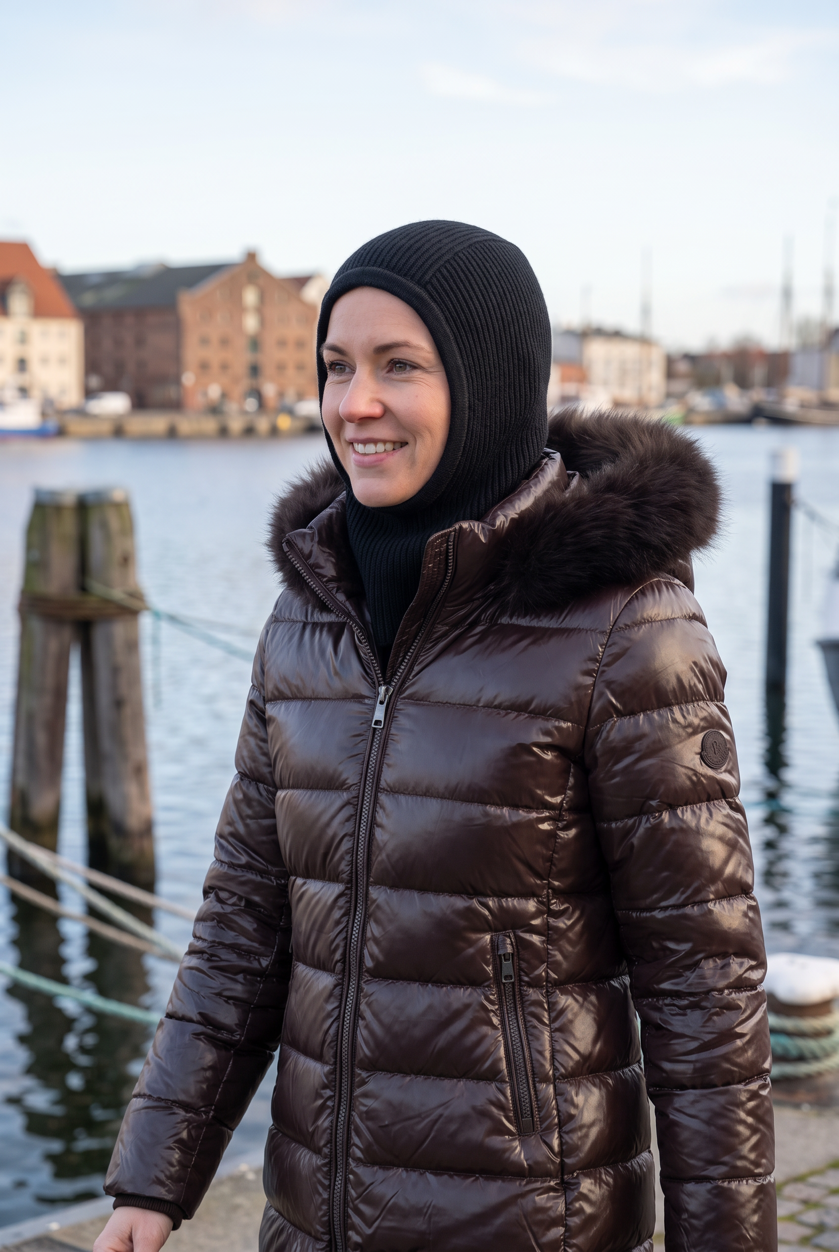 Balaclava aus Stretchstoff für Damen