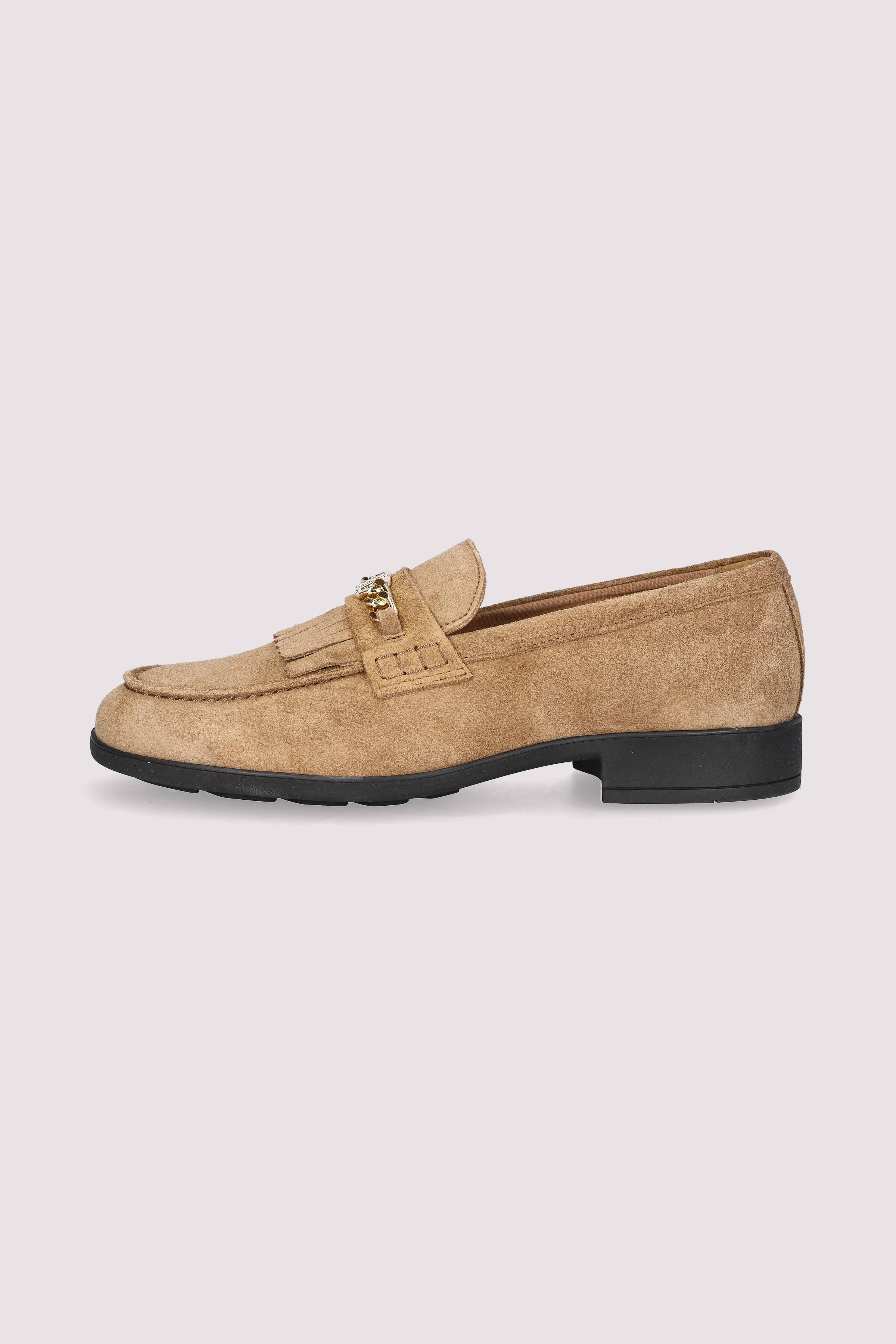 TH CHAIN FRINGE SUEDE LOAFER