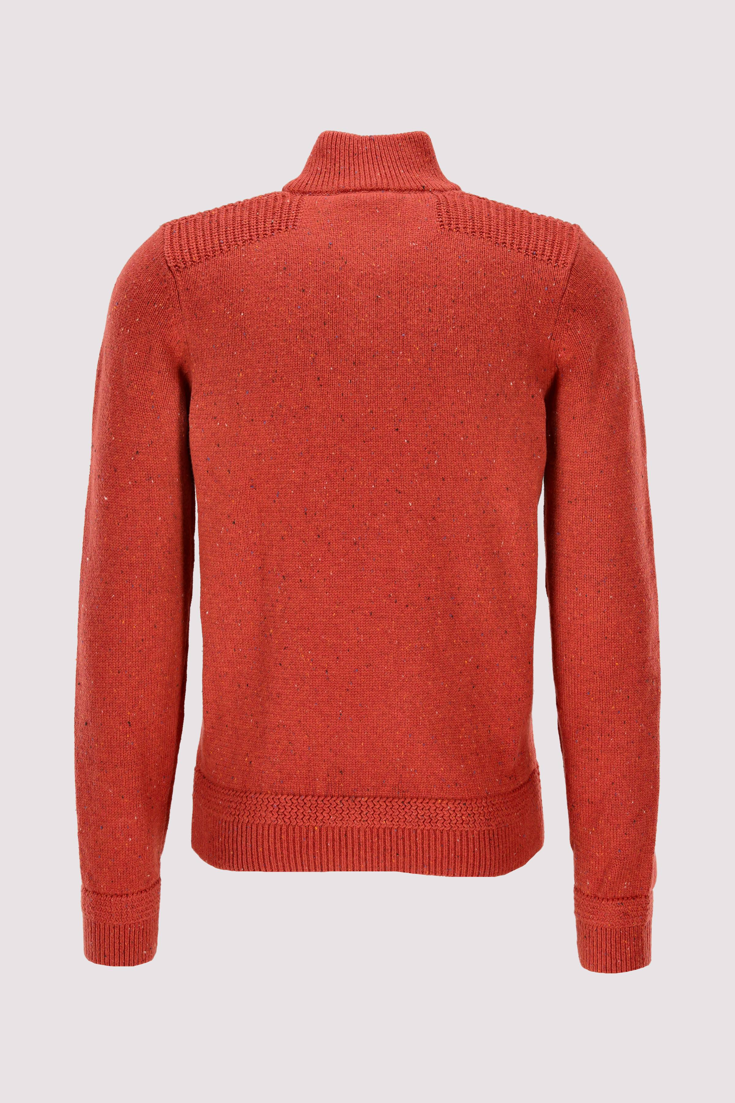 NZA Rundhalspullover rostorange warm