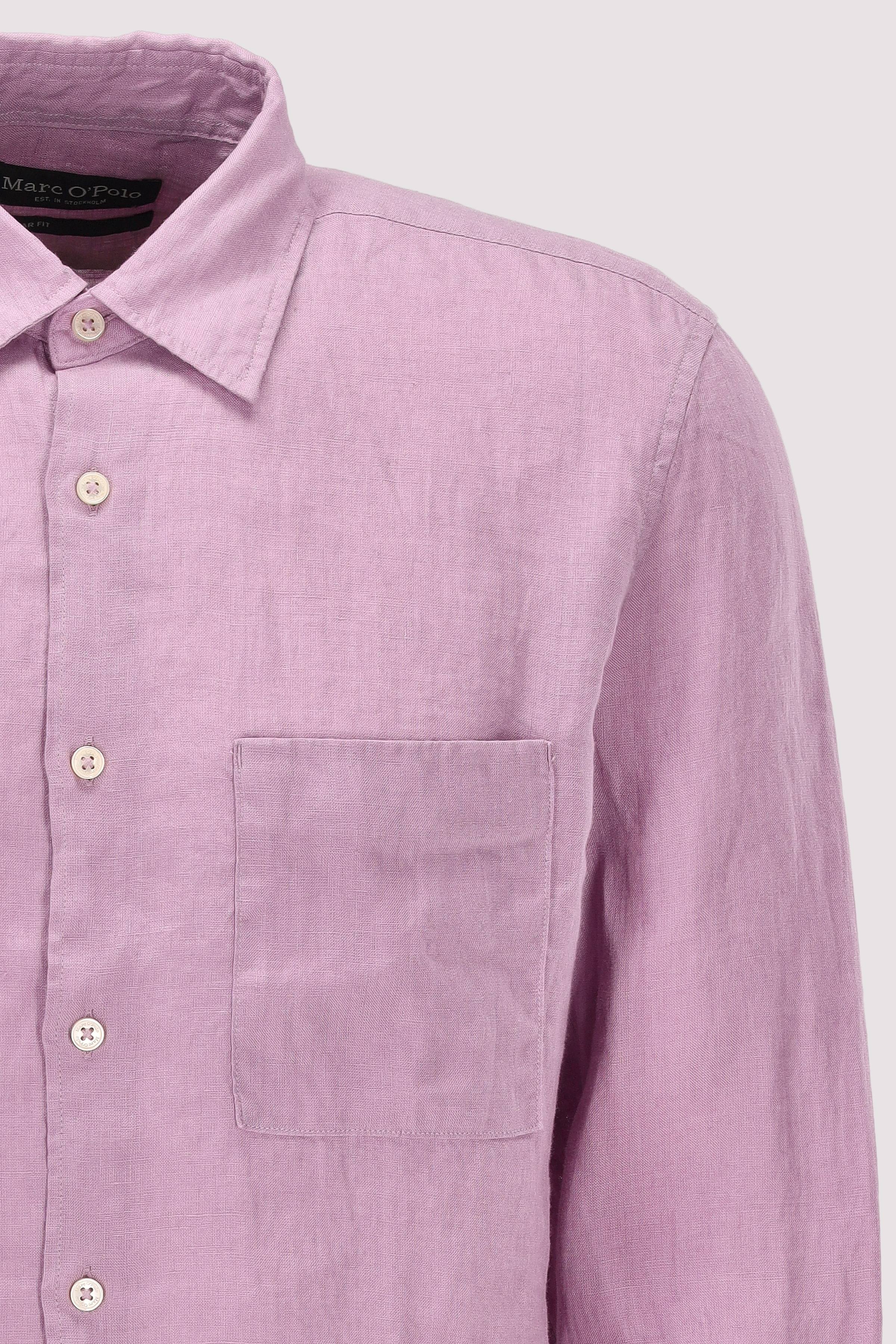 Marc O Polo Casual - Marc O'Polo Leinenhemd Scattered Orchid
