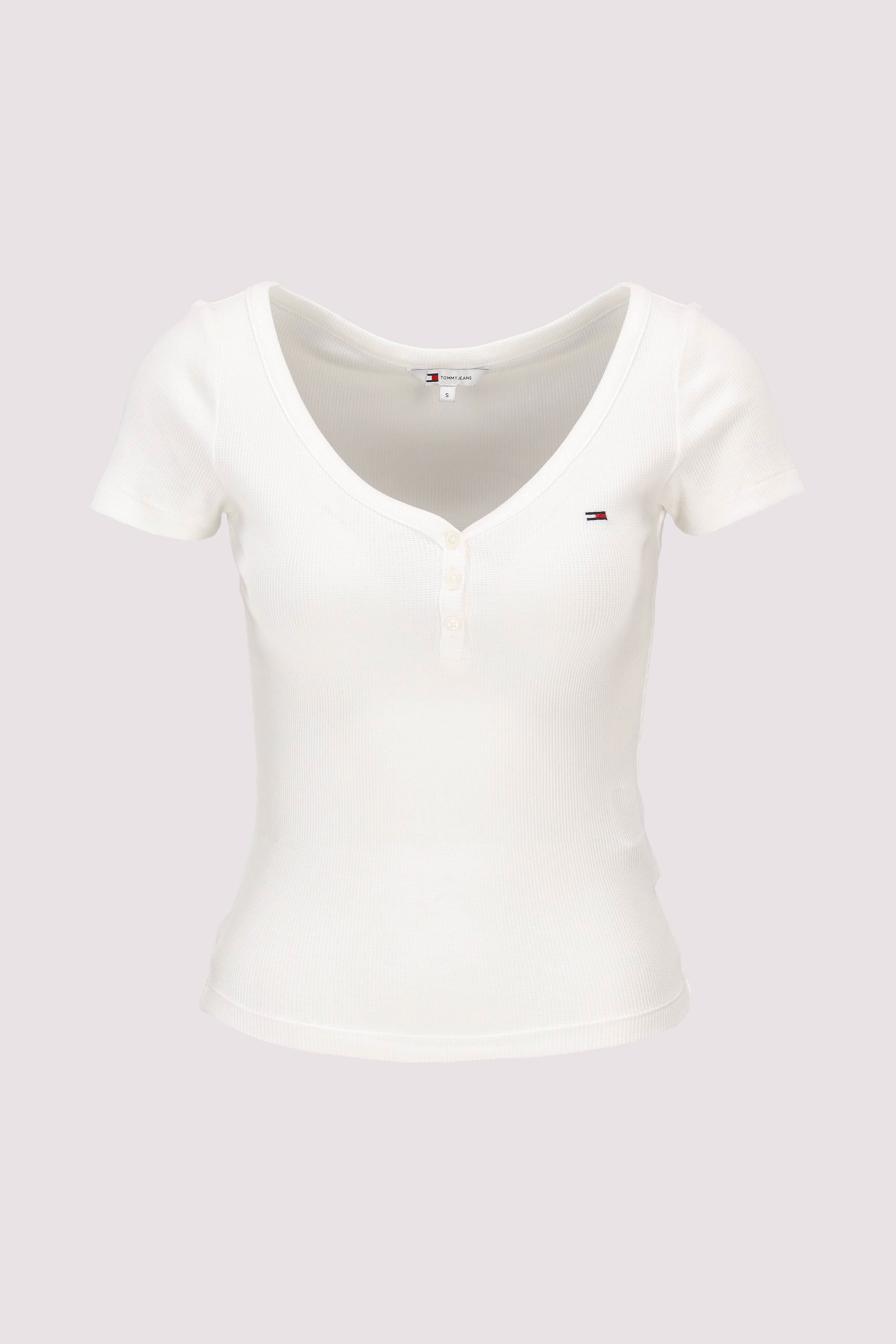 TJW SLIM HENLEY WAFFLE SS