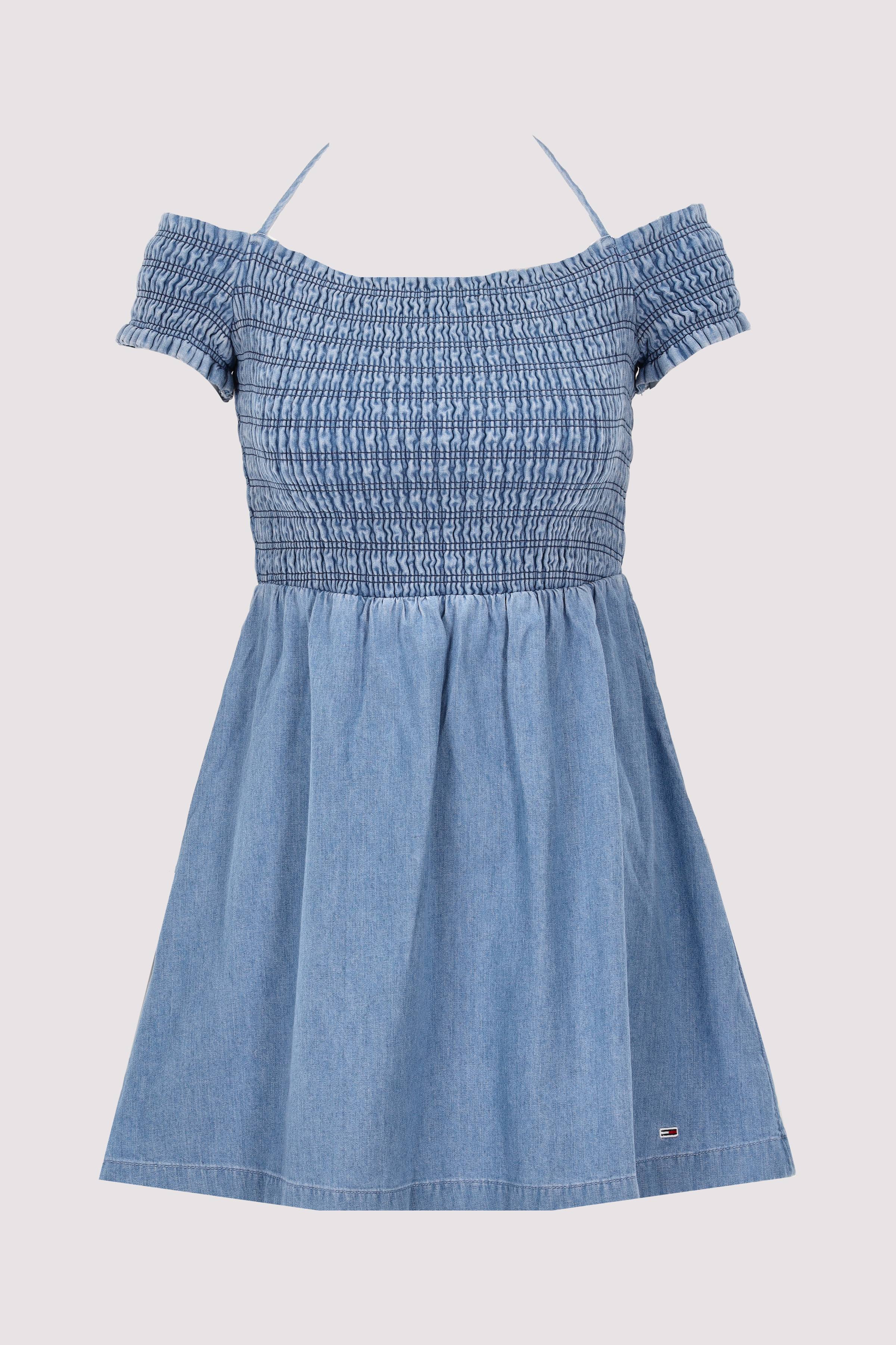 Tommy Jeans - TJW CHAMBRAY FIT & FLARE DRESS Tommy Jeans - TJW CHAMBRAY FIT & FLARE DRESS