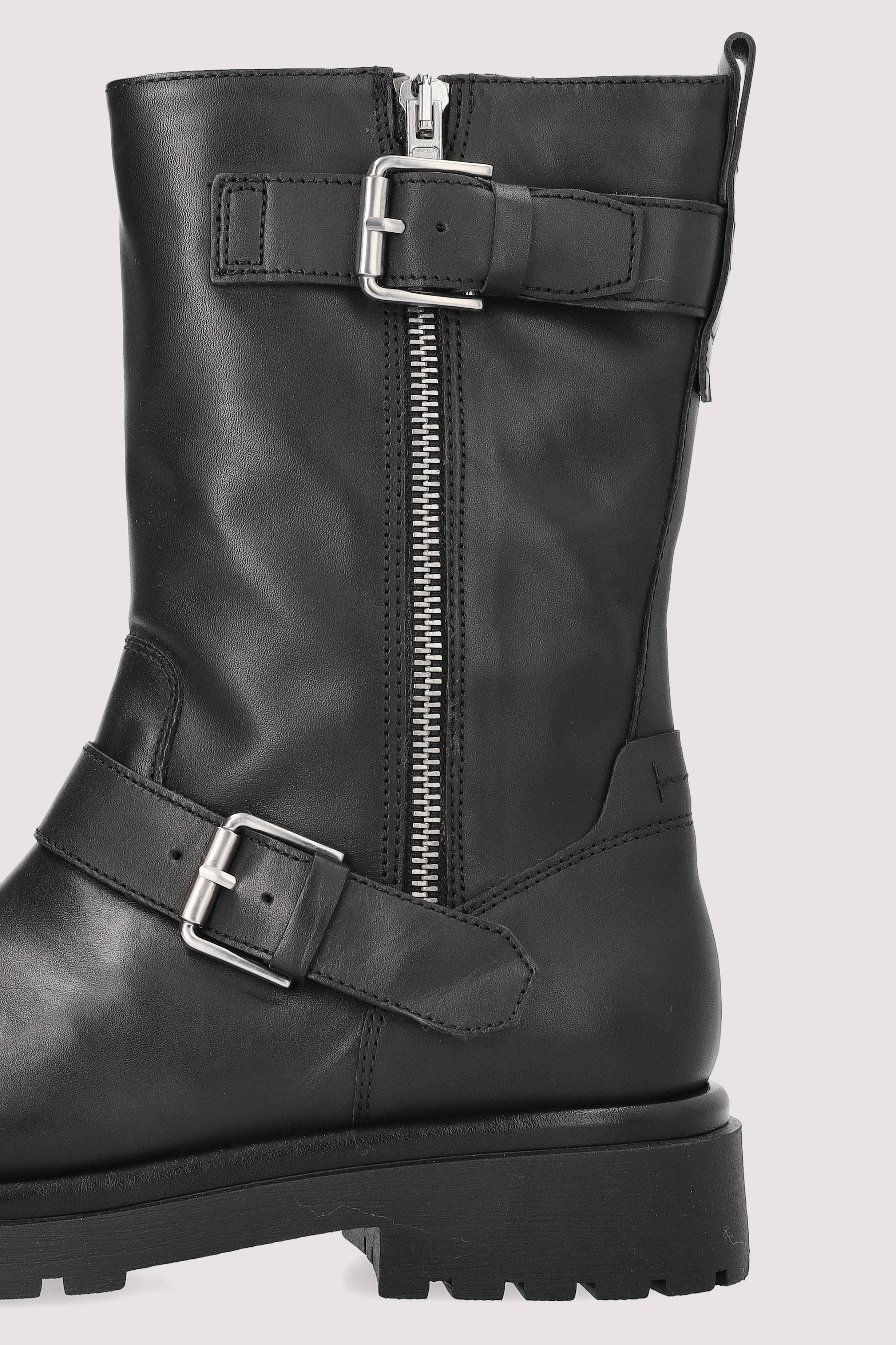 Marc O'Polo Damen Leder-Boot Schwarz