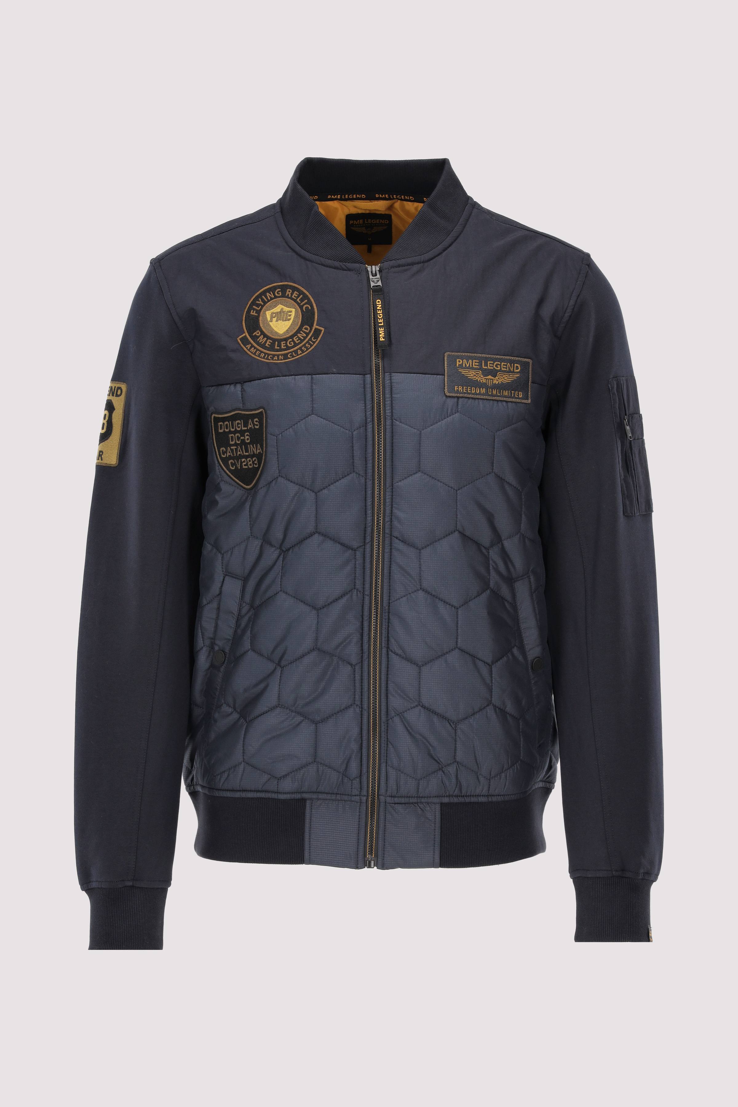 Zip jacket interlock nylon mix