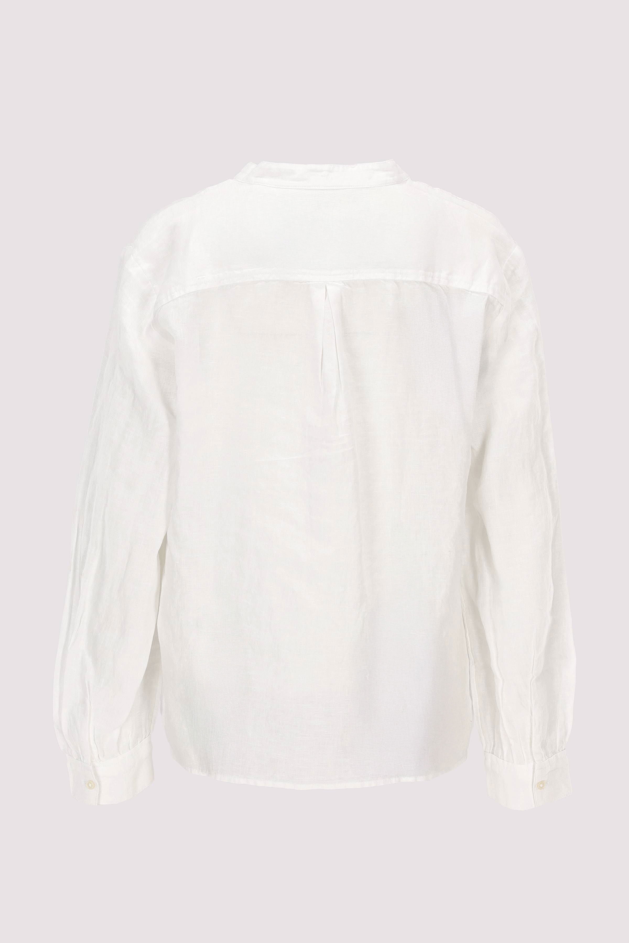 Blouse, tunic shape, stand up 