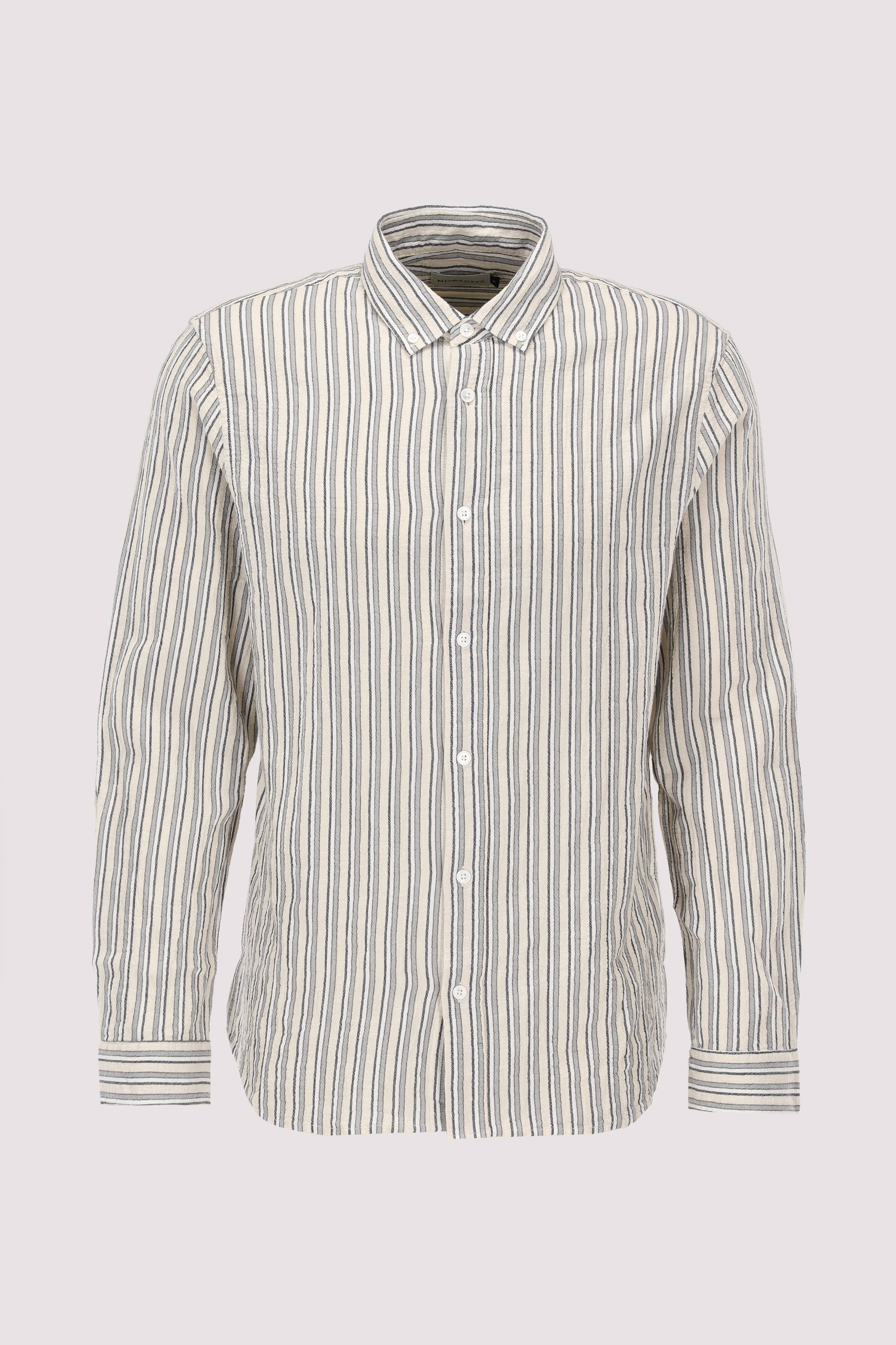 crinkle stripe shirt