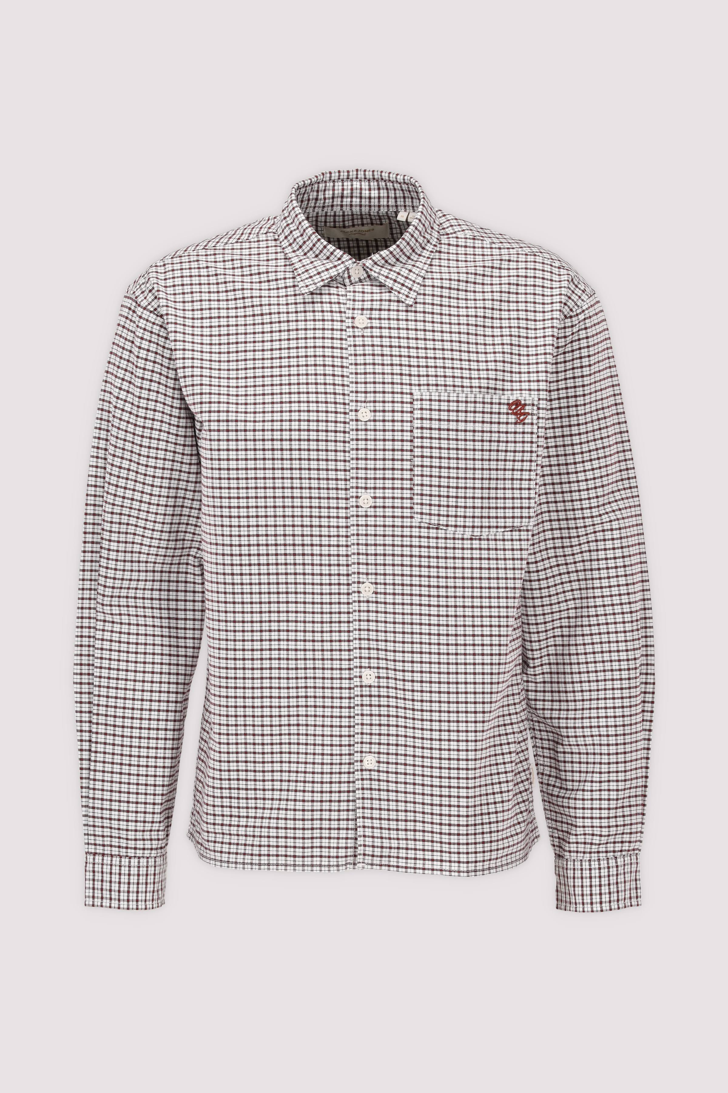 Jack and Jones Langarmhemd Schokolade