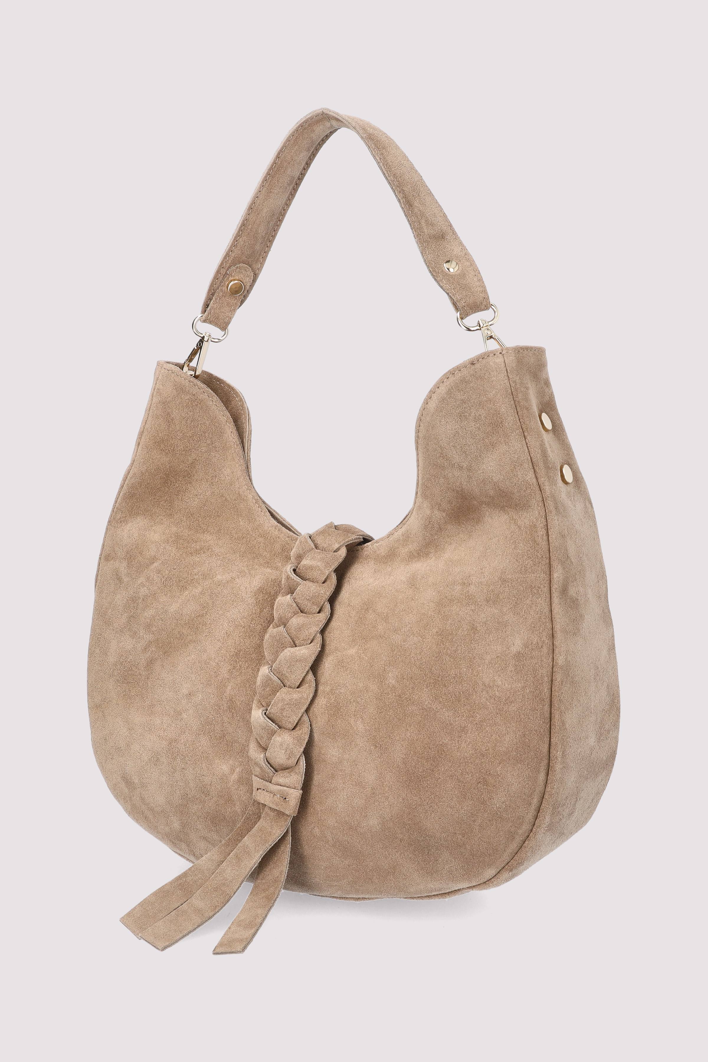Marlon Bags - Marlon Bags Taupe Handtasche elegant