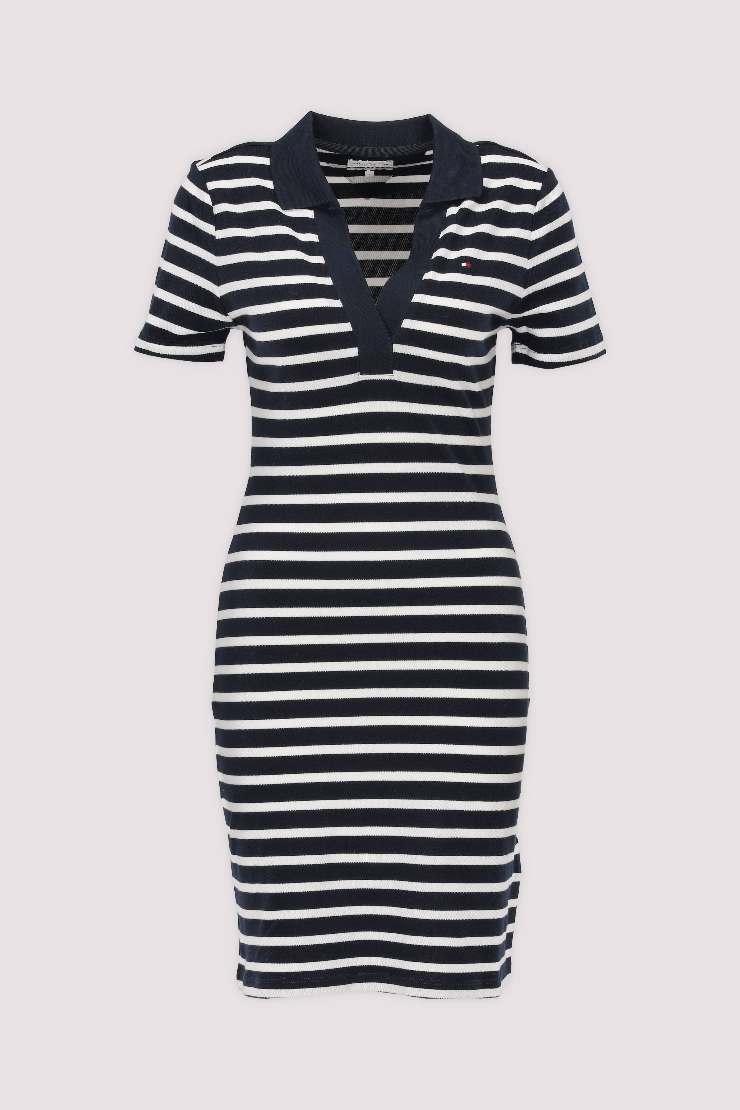 SLIM OPEN NK POLO DRESS SS