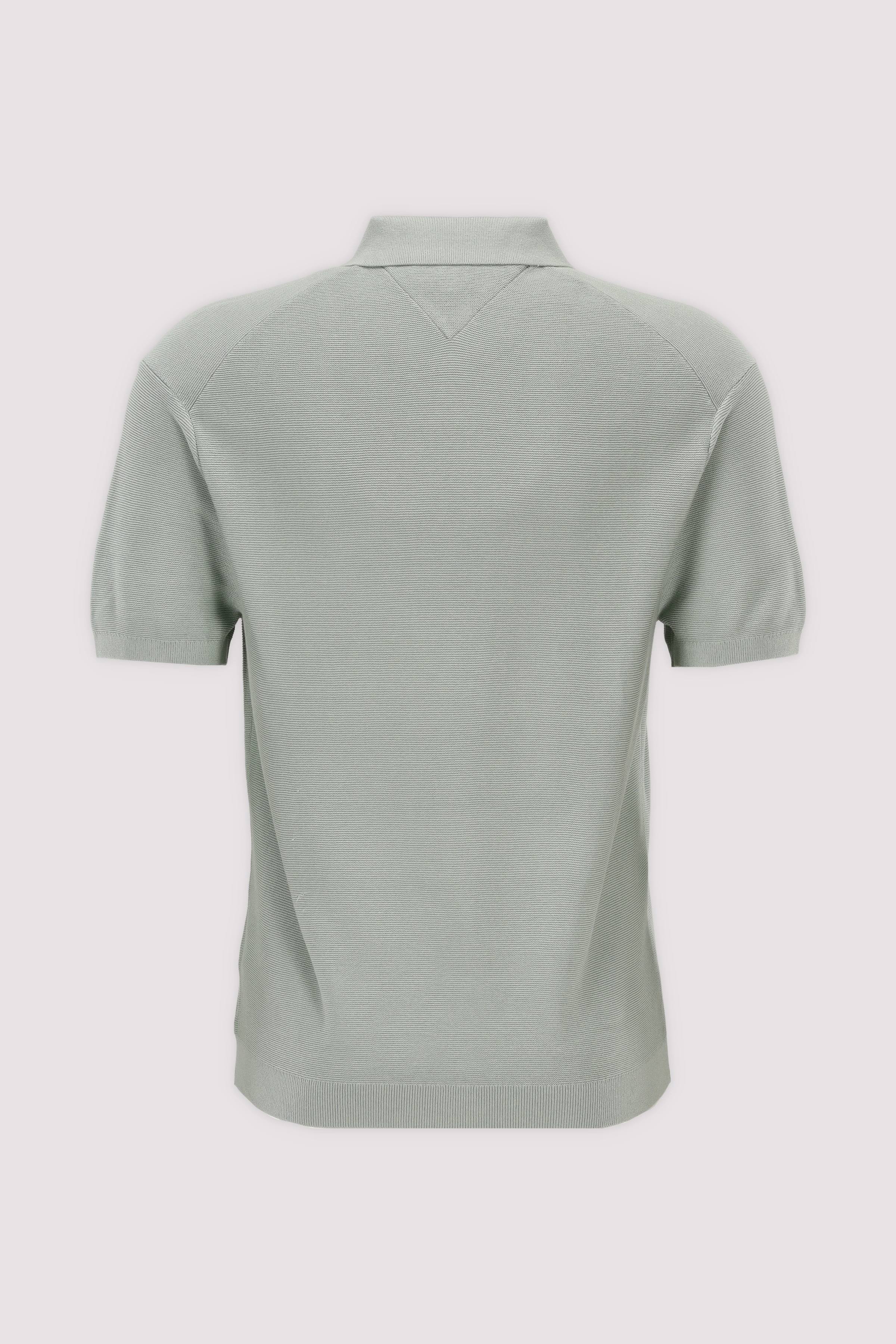 kurzarm-Poloshirt aus Bio-Baumwolle Grau