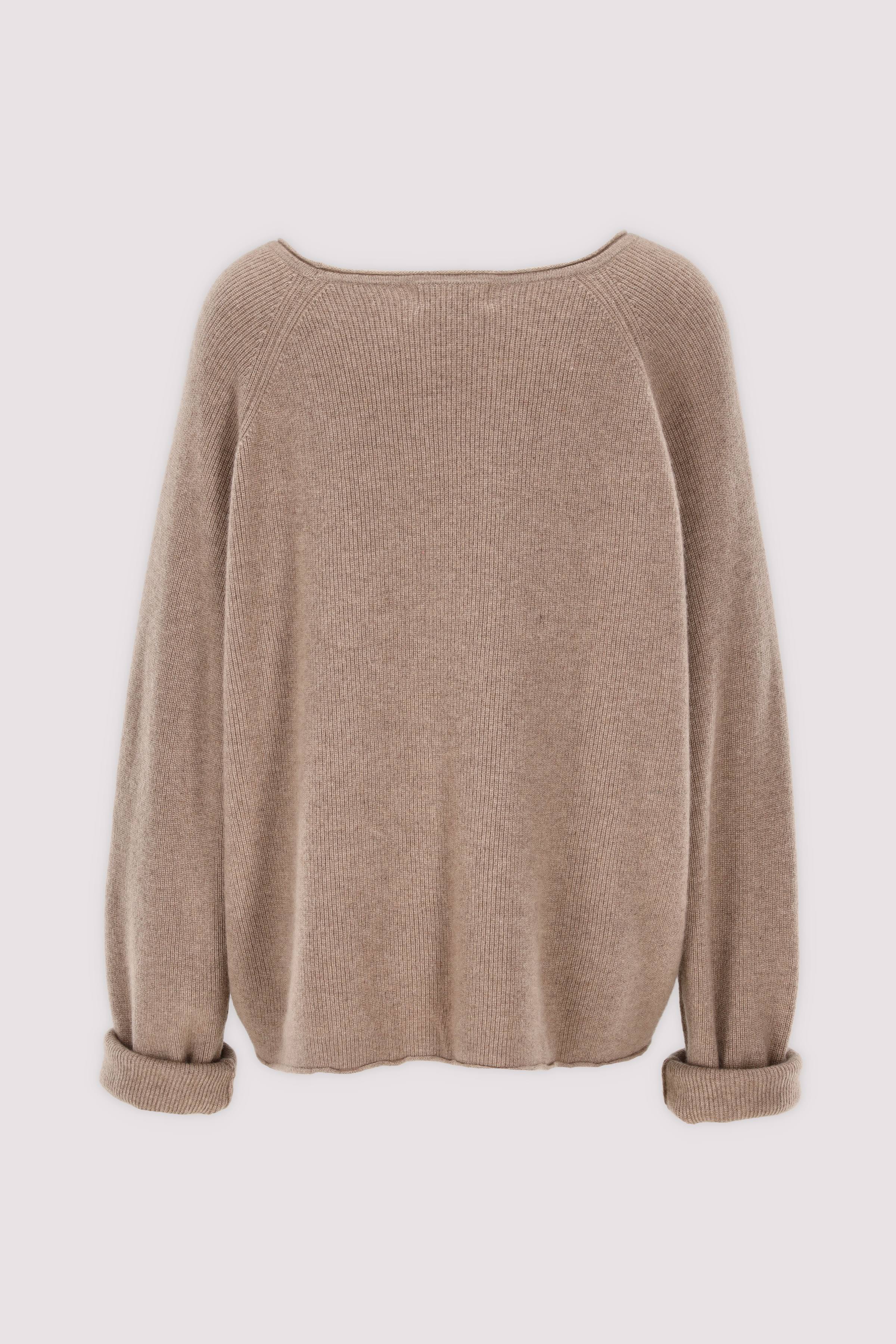 Pontia Pullover Taupe Damen, elegant und