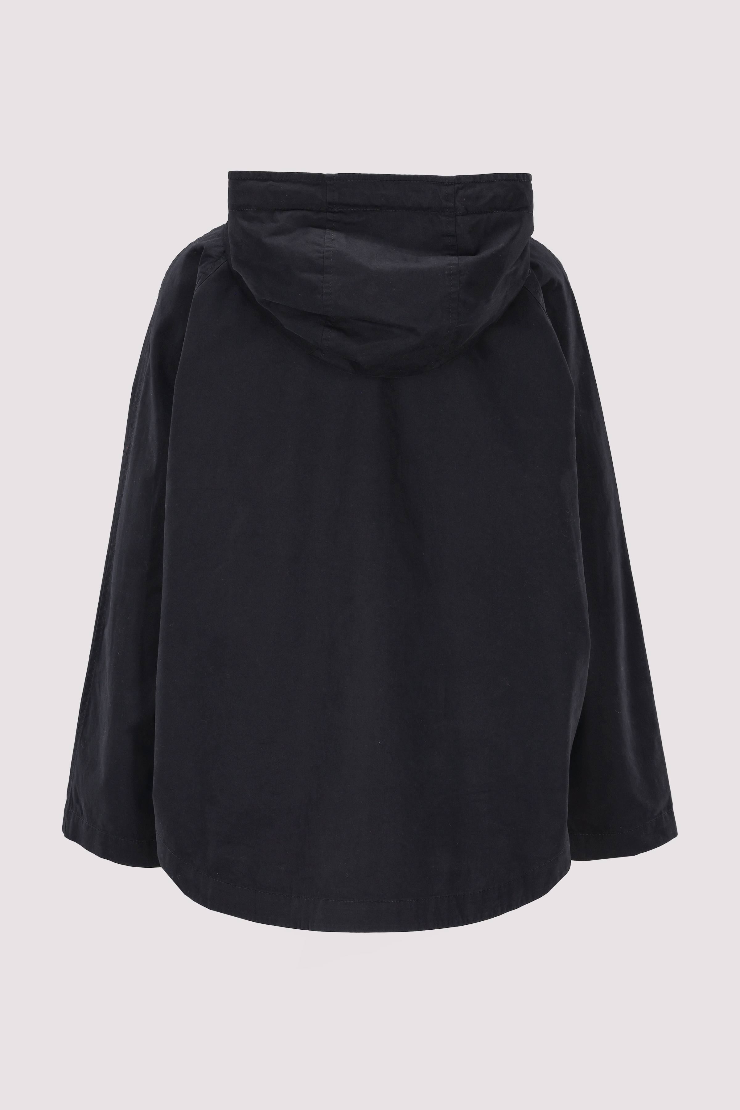 Cotton cape jacket, with hood,