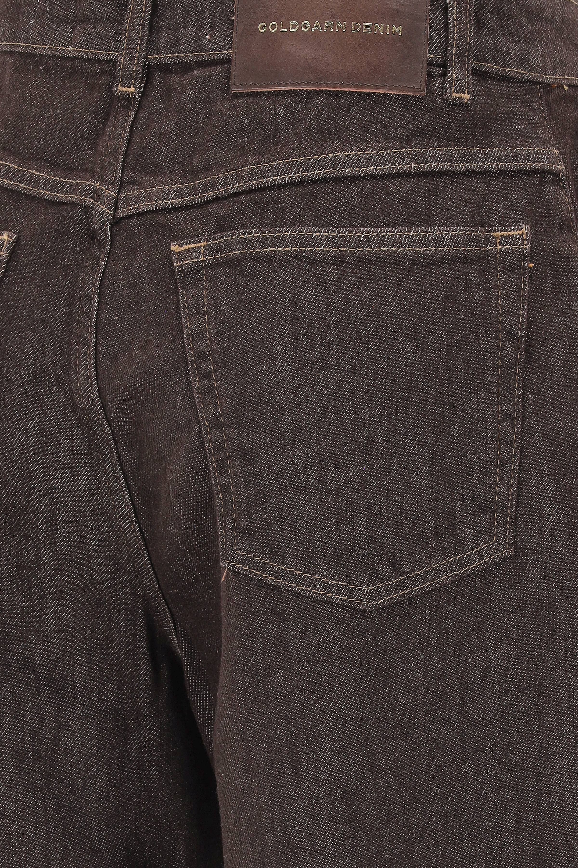 GoldGarn - GoldGarn O-Shape-Jeans braun Komfort