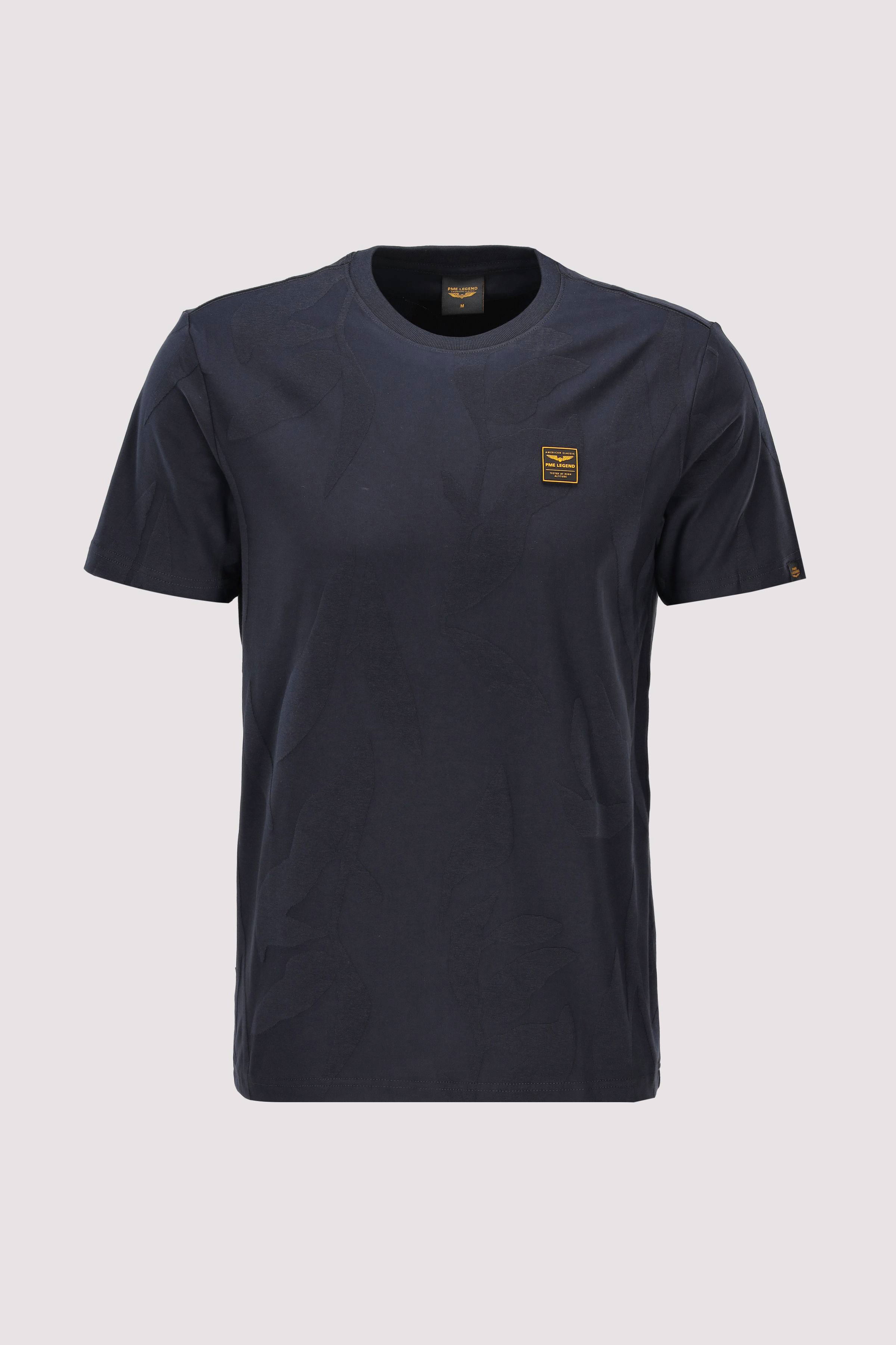 Short sleeve r-neck jacquard j