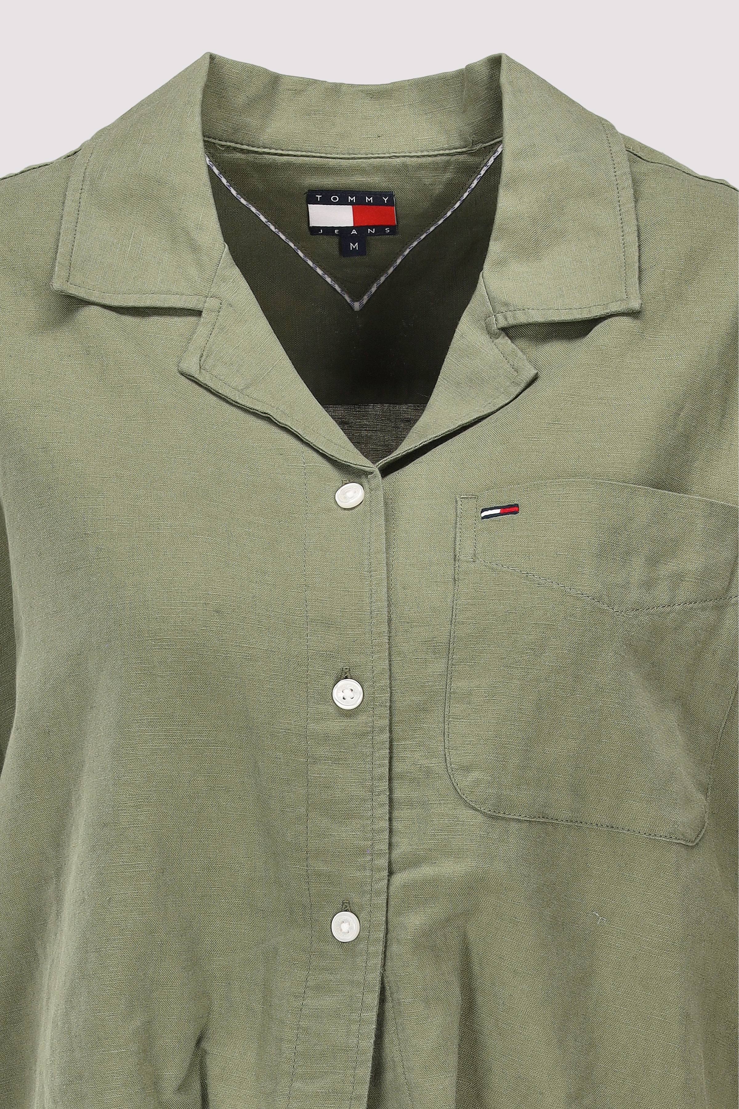Tommy Hilfiger - Tommy Hilfiger Leinenbluse Grün