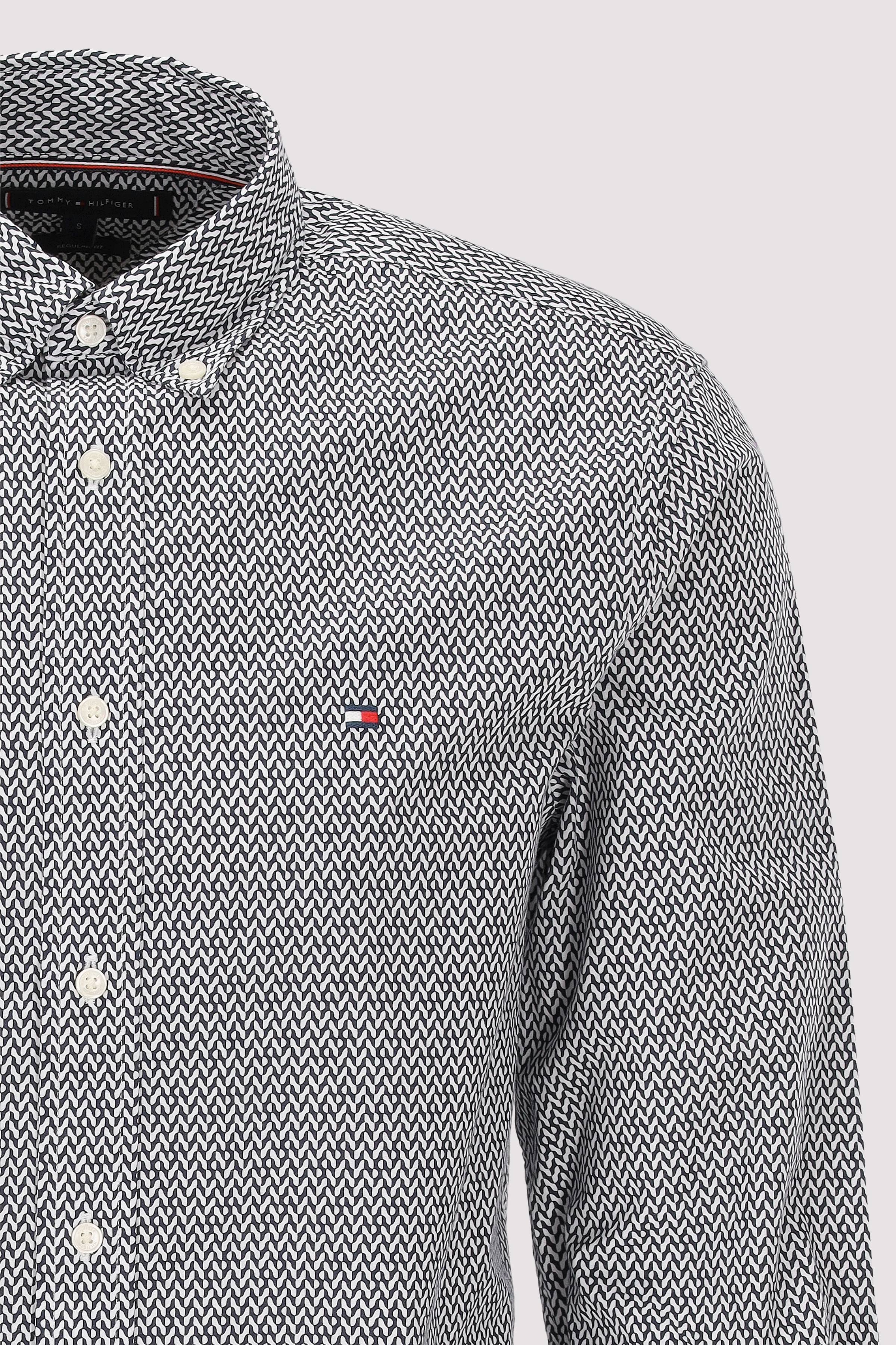Tommy Hilfiger - FLEX POPLIN SMALL PRINT RF SHI