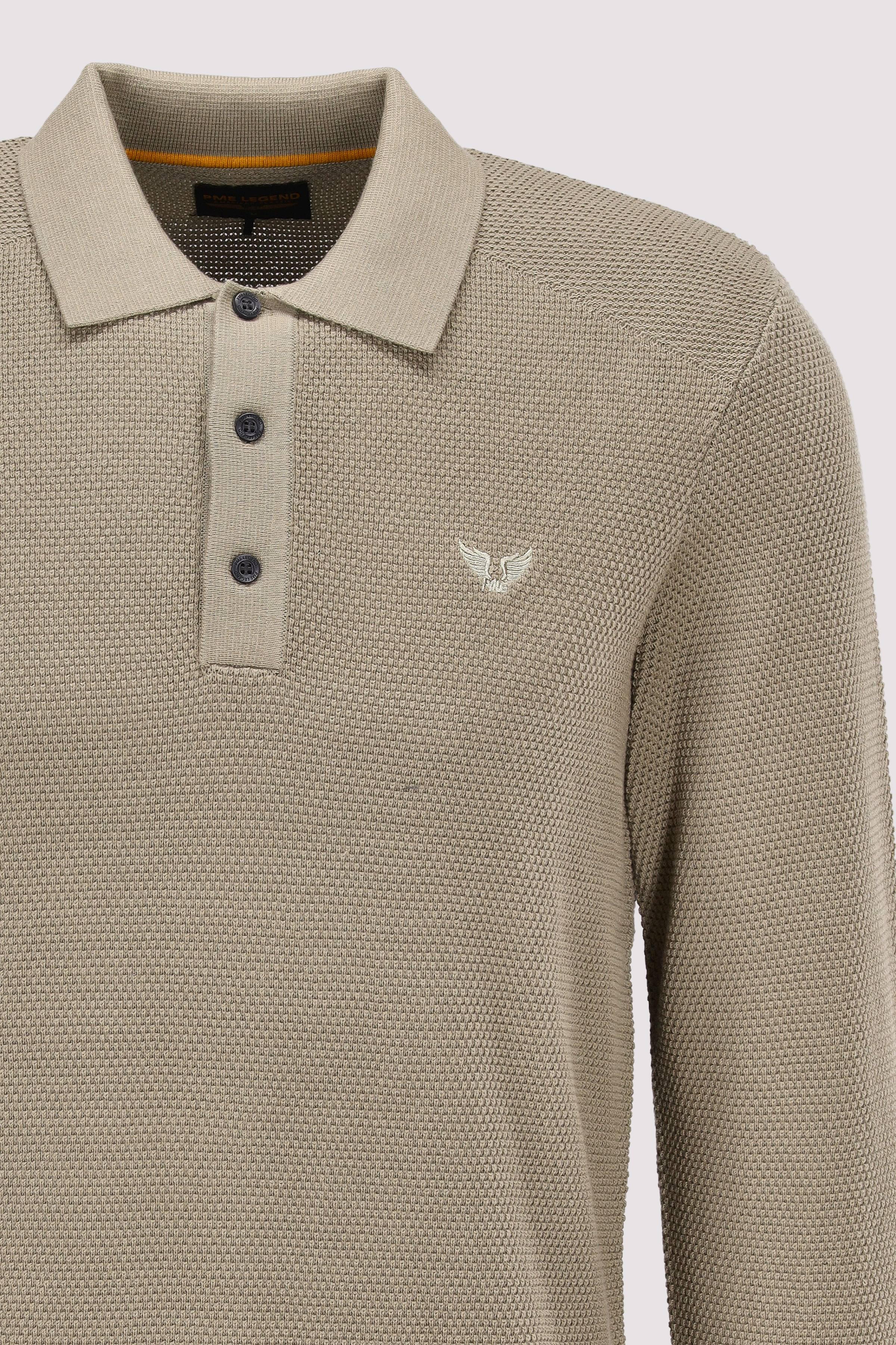 PME Legend - Long sleeve polo structure kni