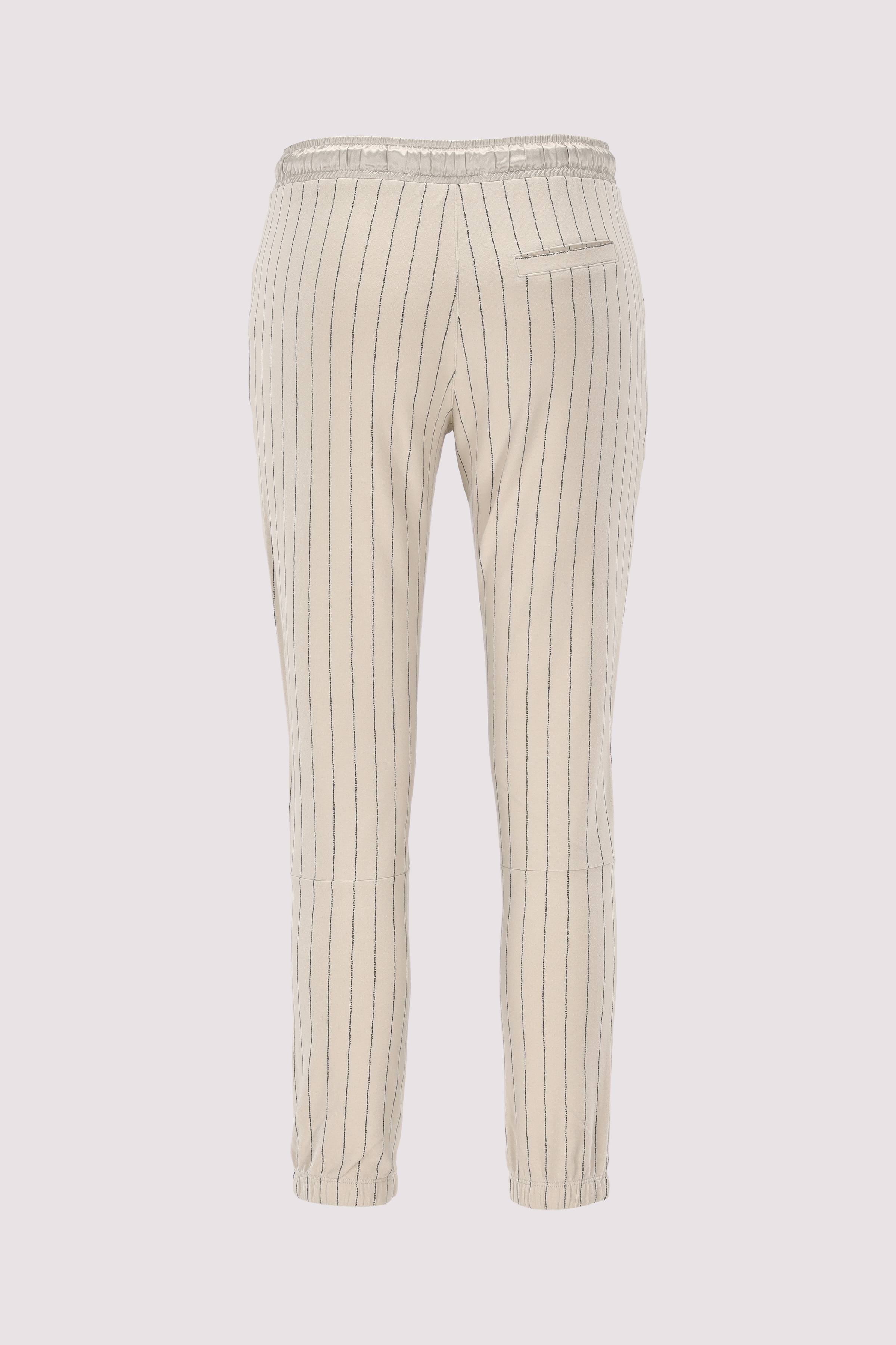 cropped jogger pinstripe