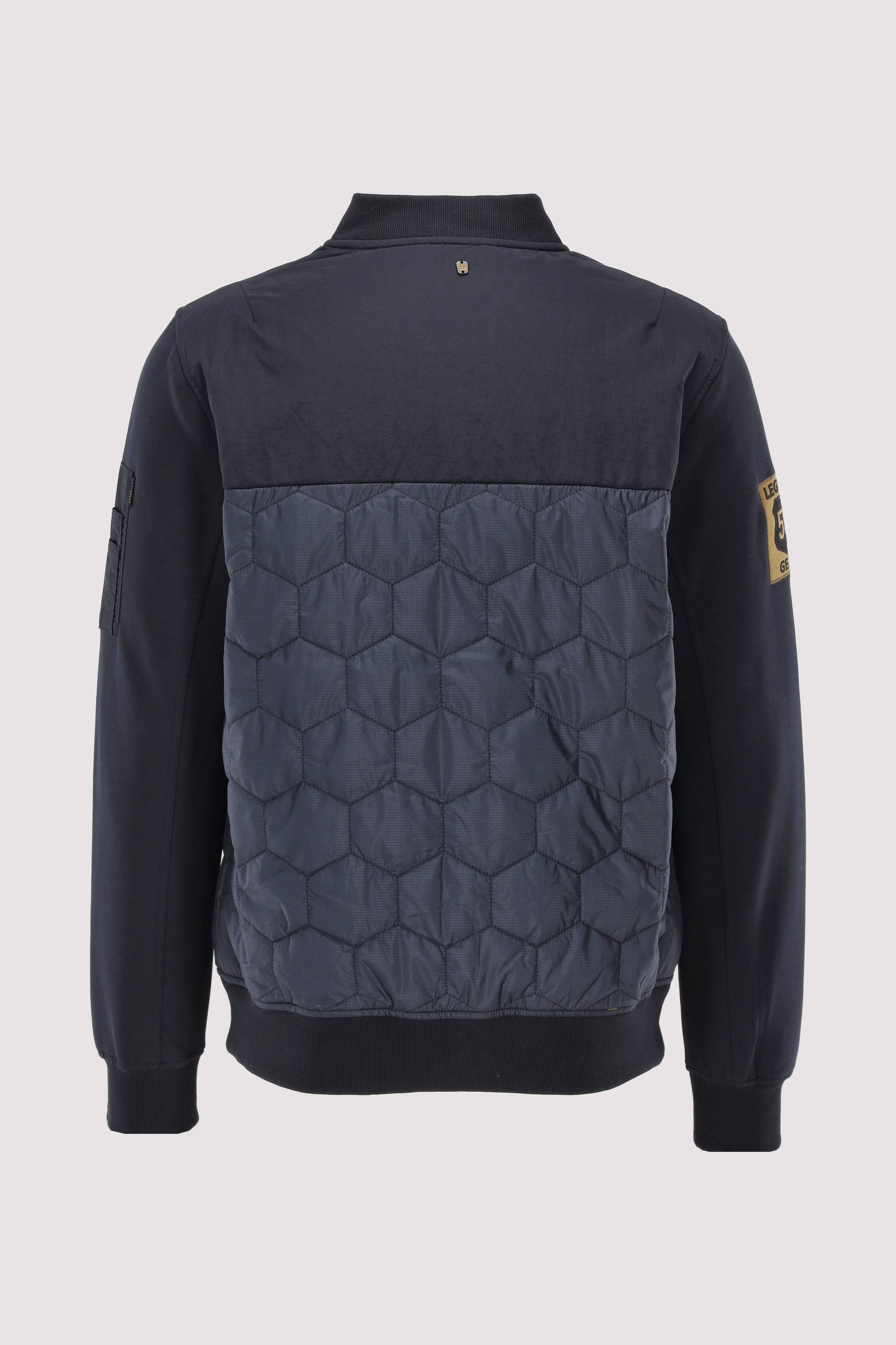 Zip jacket interlock nylon mix