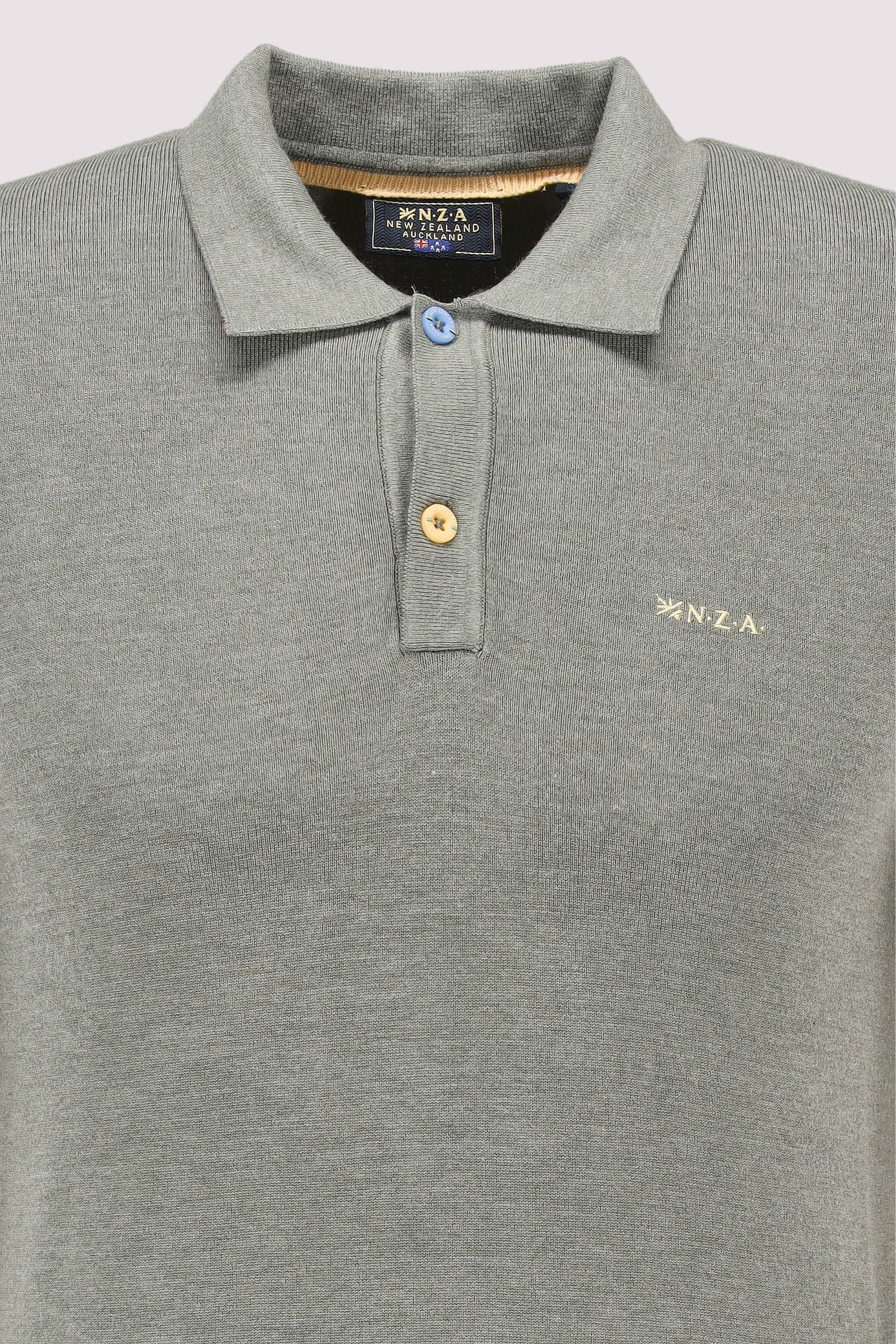 New Zealand Auckland - Kurzarm-Poloshirt Viskosemix Grün