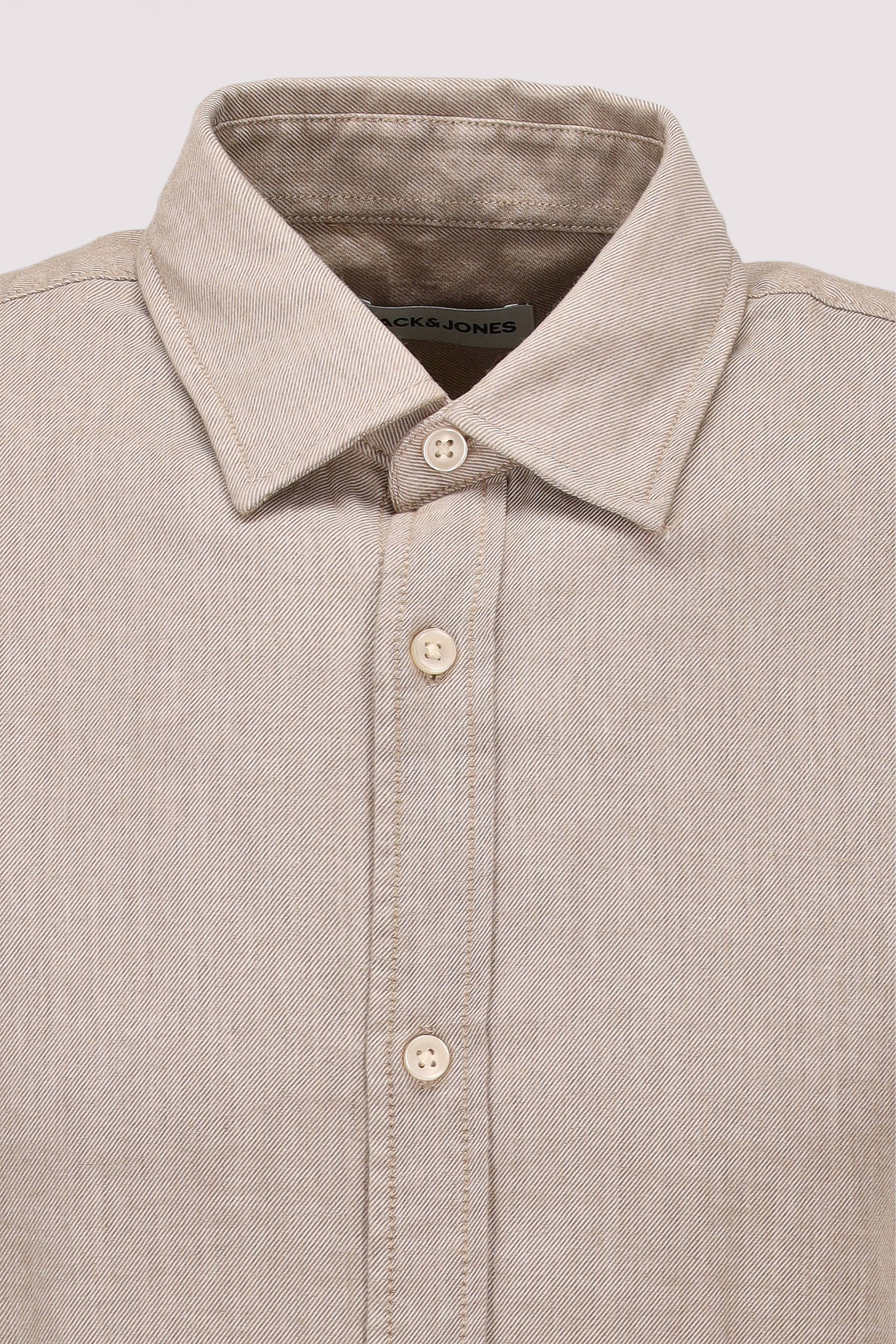 Jack and Jones - Jack and Jones Langarmhemd Oatmeal