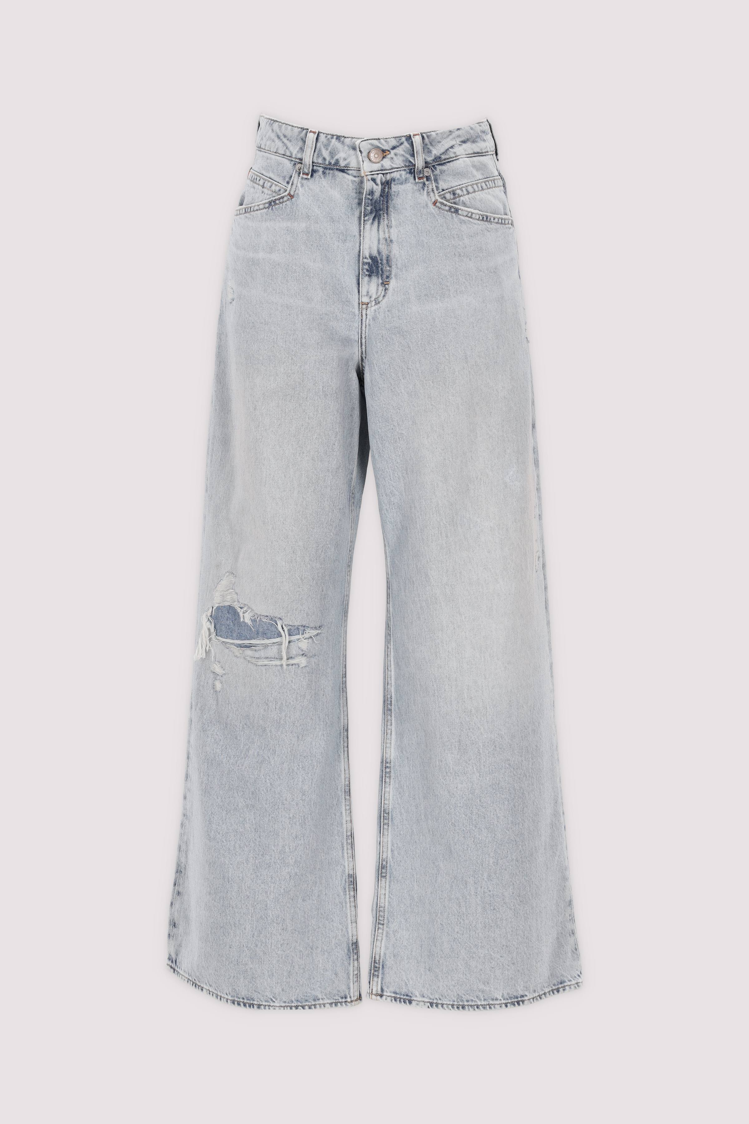 BOSS Wide Leg Jeans in Hellblau