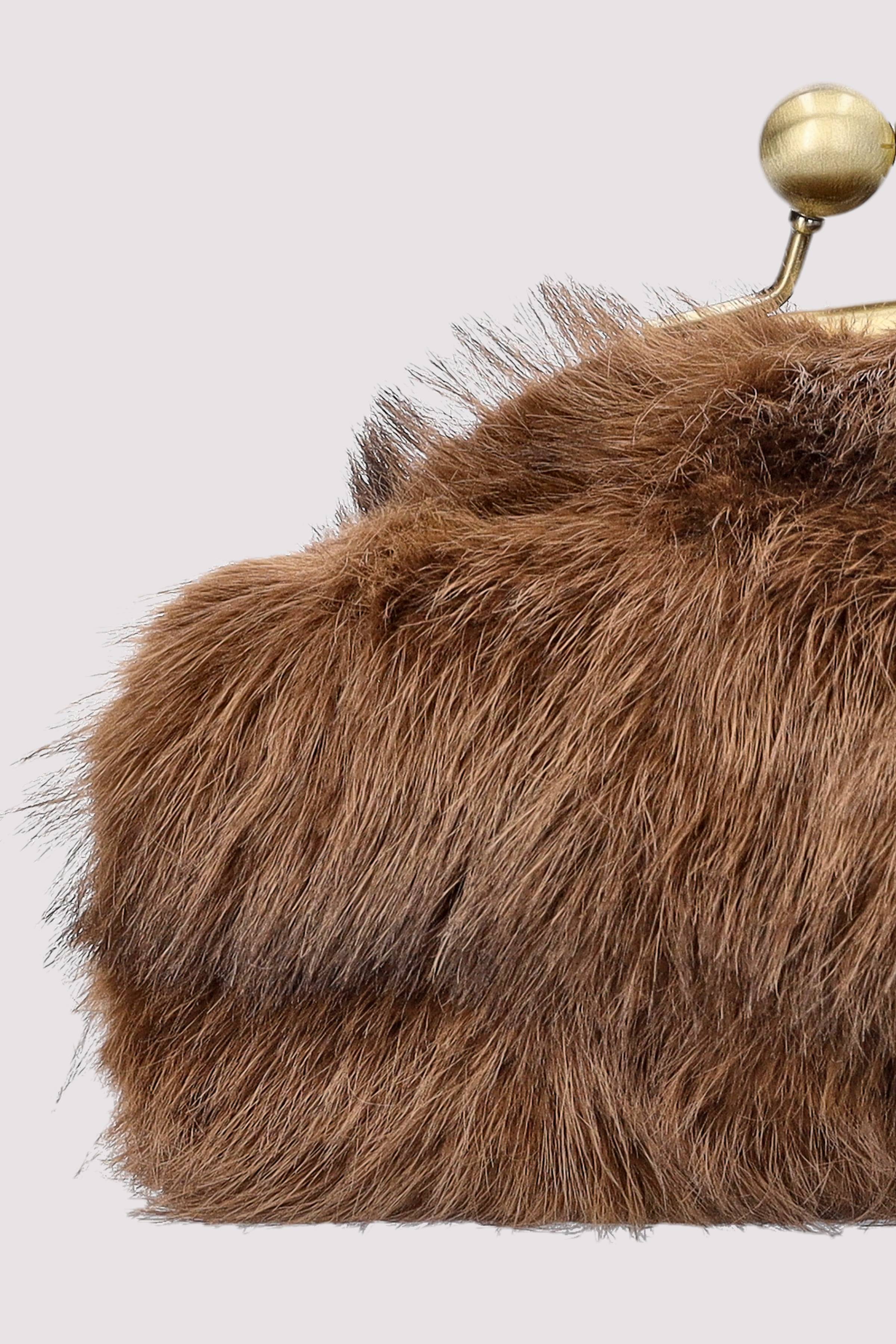 Braune Kosmetiktasche für Damen