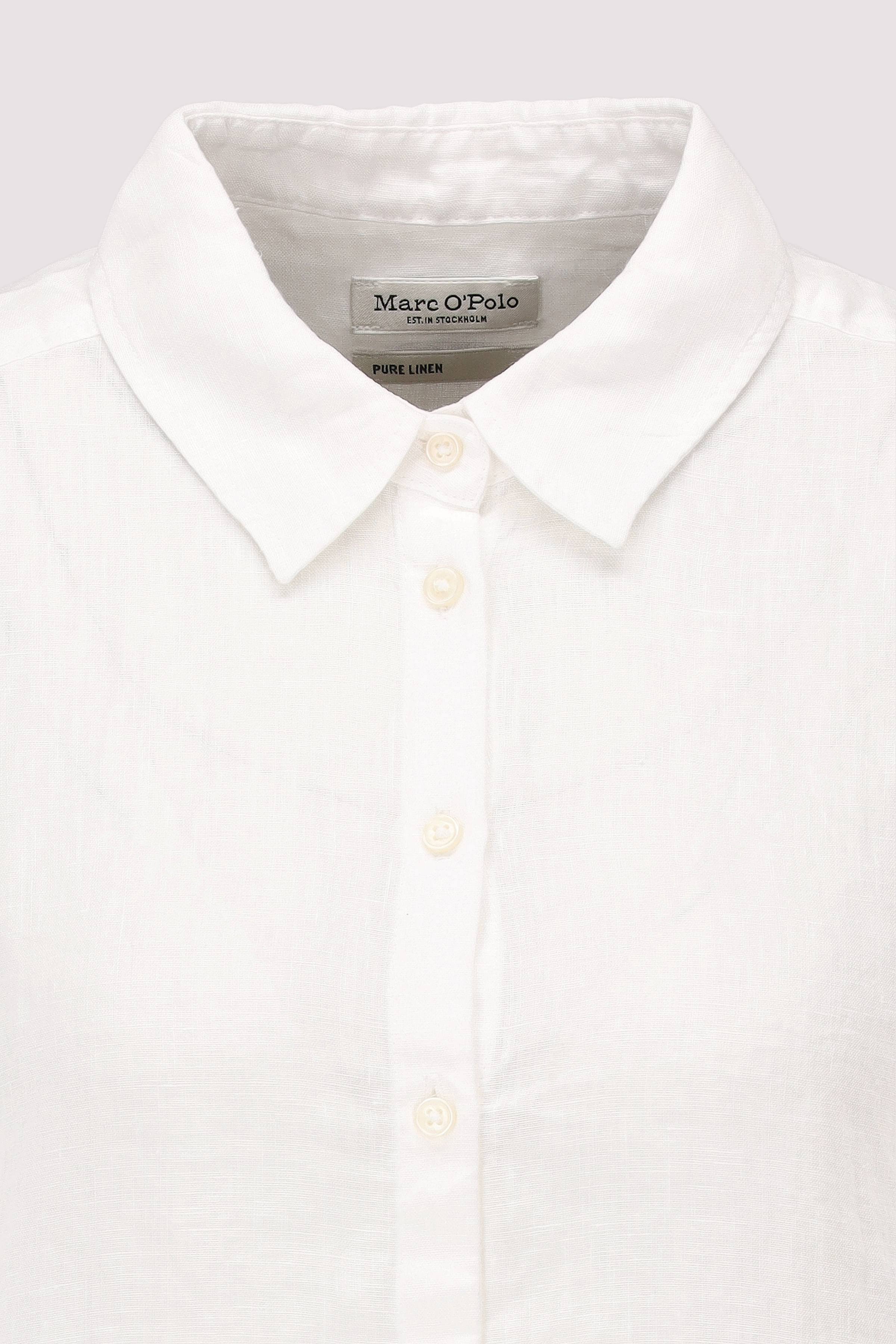 Marc O Polo Casual - Marc O'Polo Leinenbluse Weiß