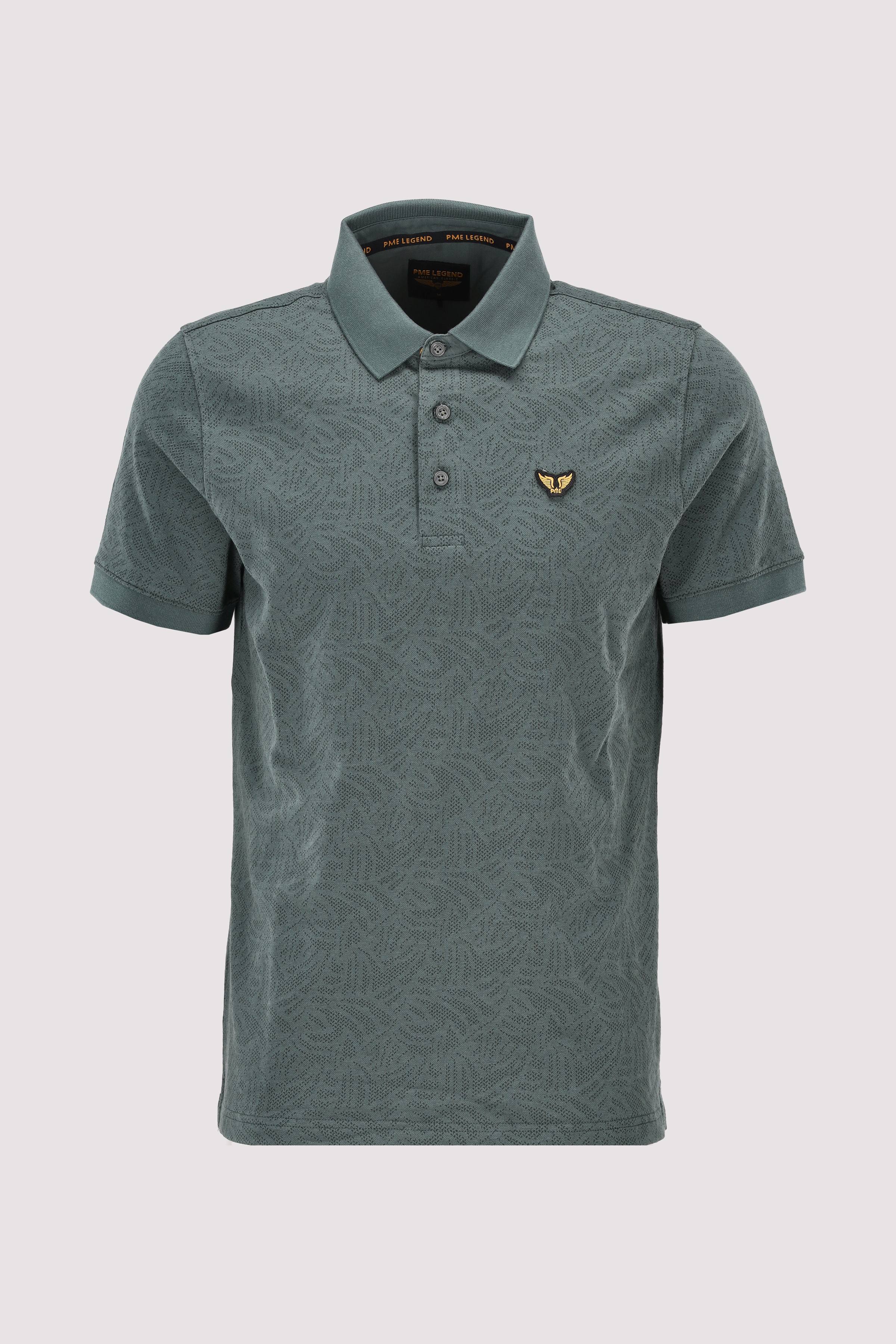 Short sleeve polo Jacquard jer