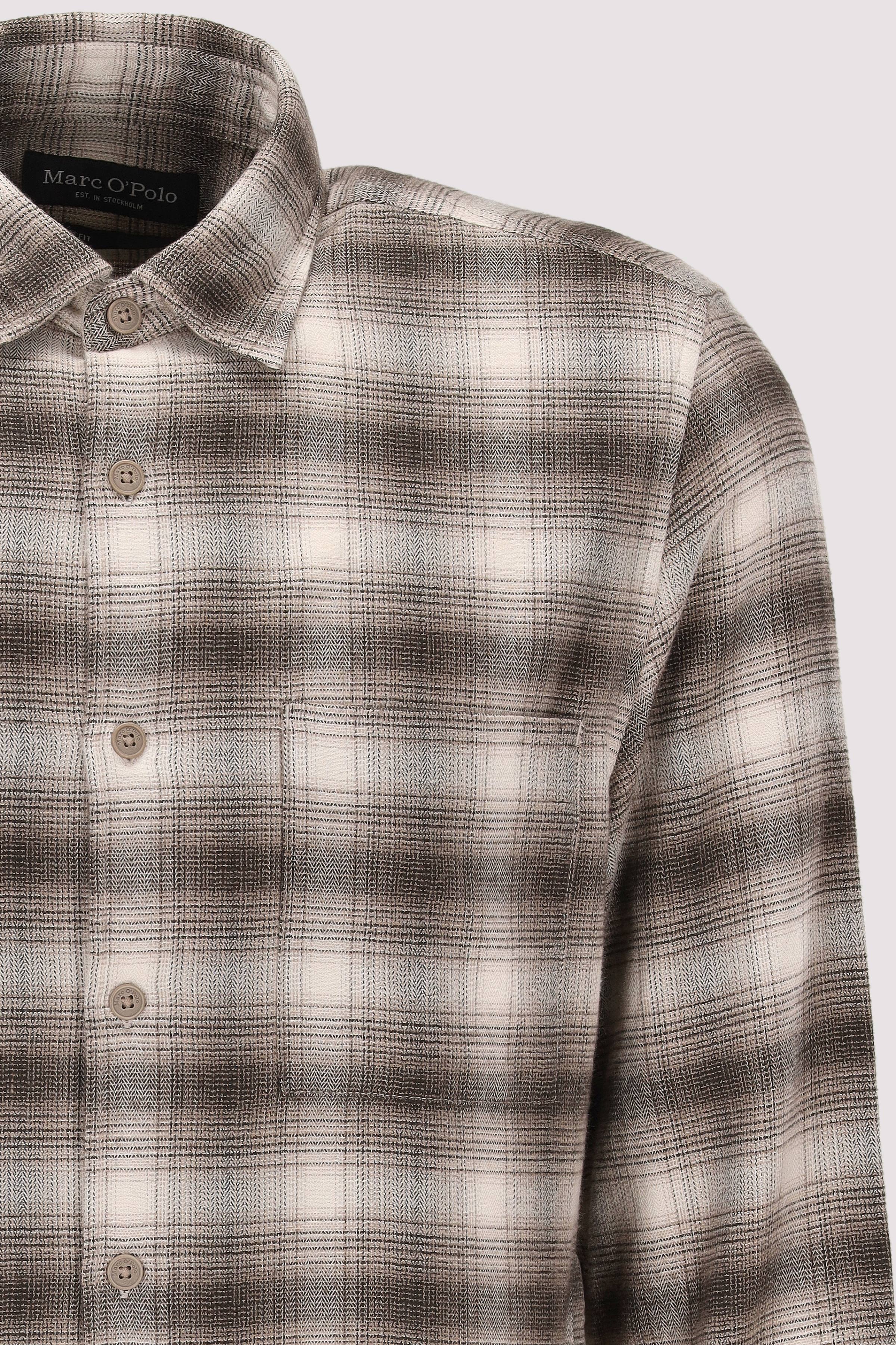 Marc O Polo Casual - Marc O'Polo Langarmhemd braun Baumwolle