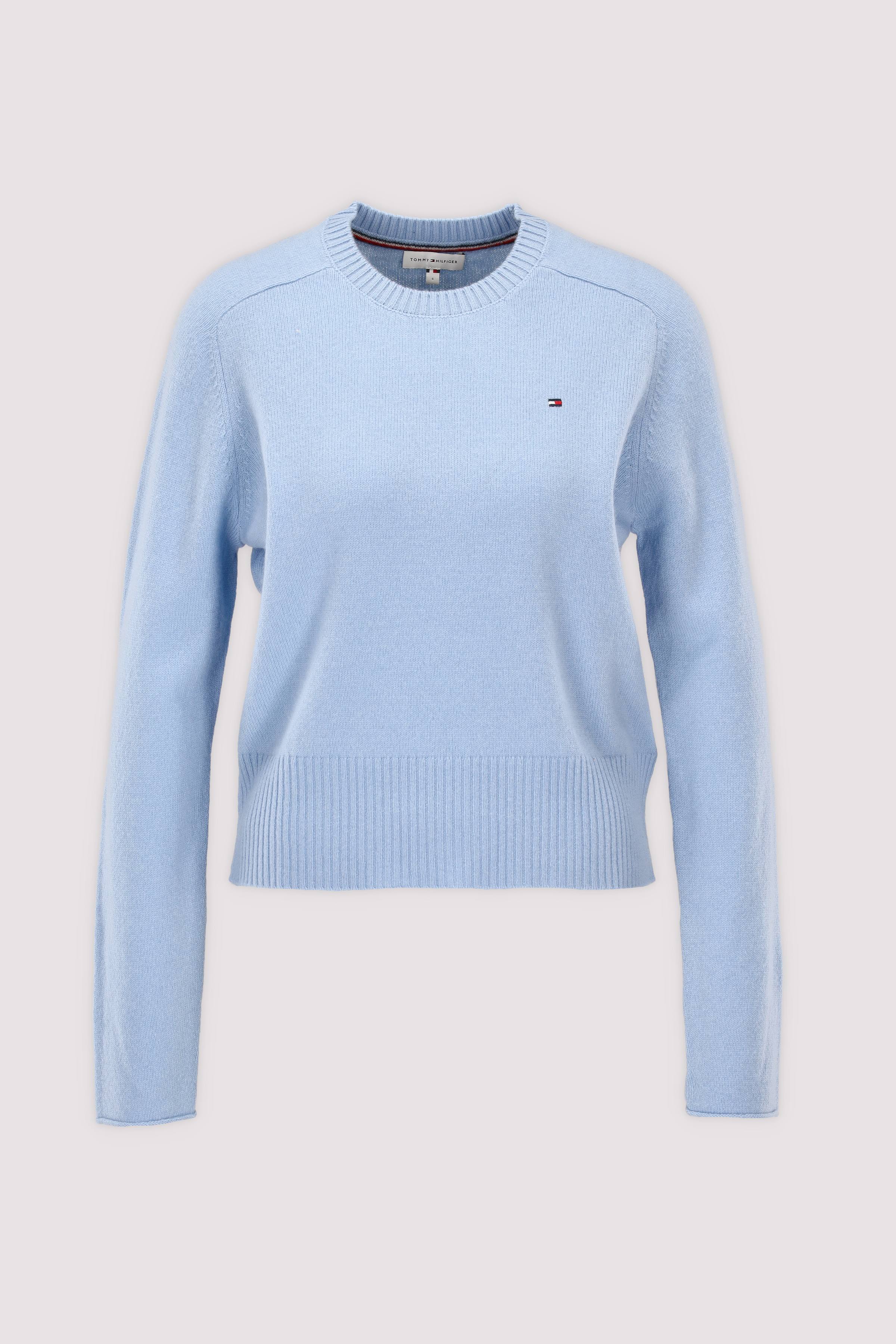 Tommy Hilfiger kurzer Pullover blau